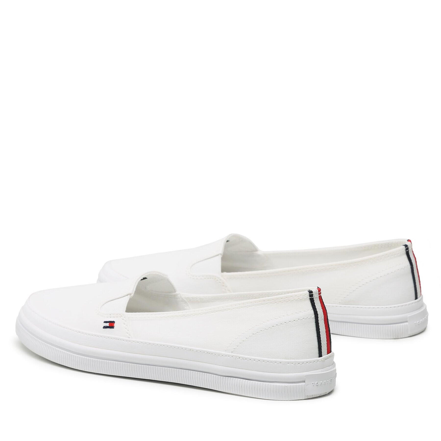 Tommy Hilfiger Tenis superge Essential Kesha Slip-On FW0FW07121 Bela - Pepit.si