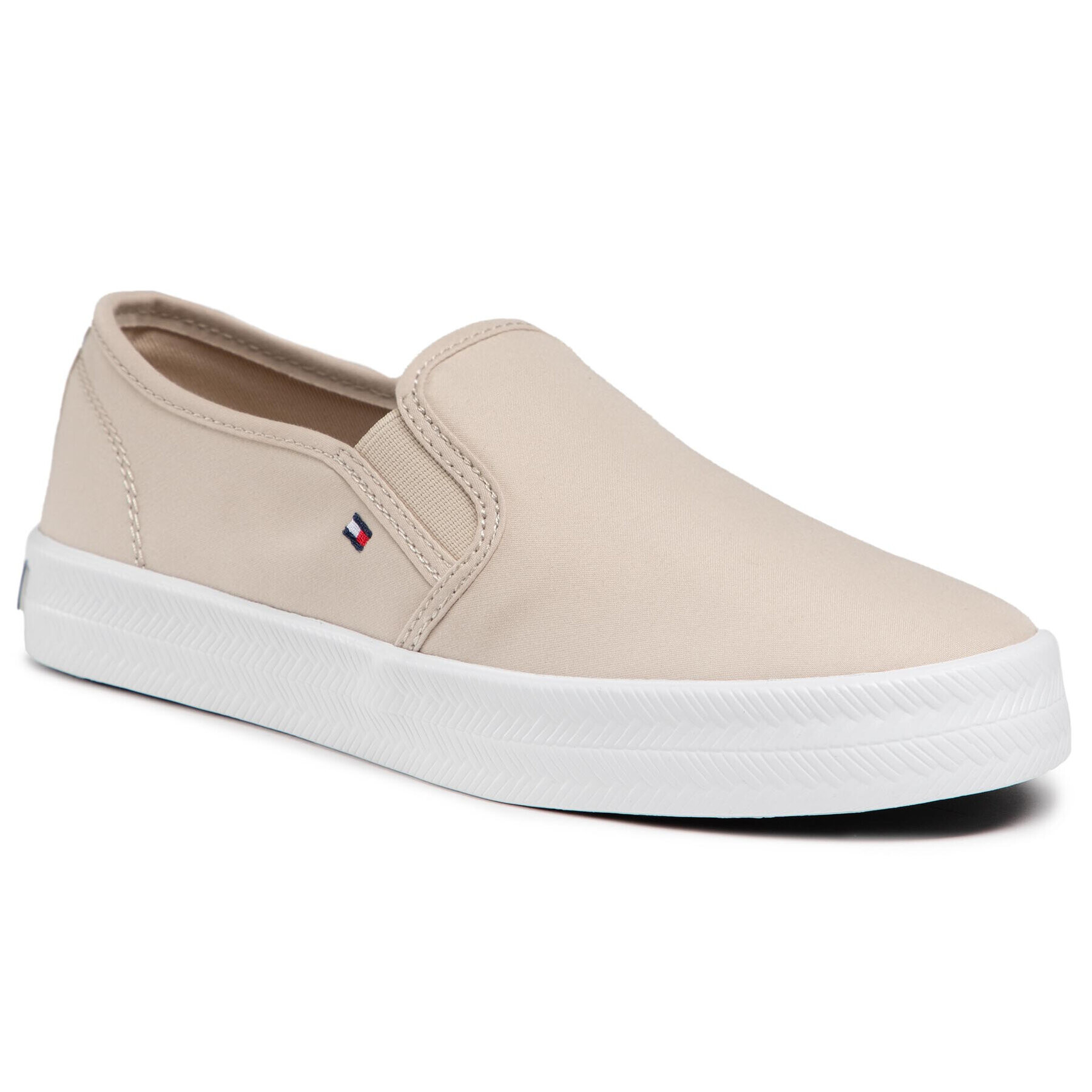 Tommy Hilfiger Tenis superge Essential Nautical Slip On FW0FW05535 Bež - Pepit.si