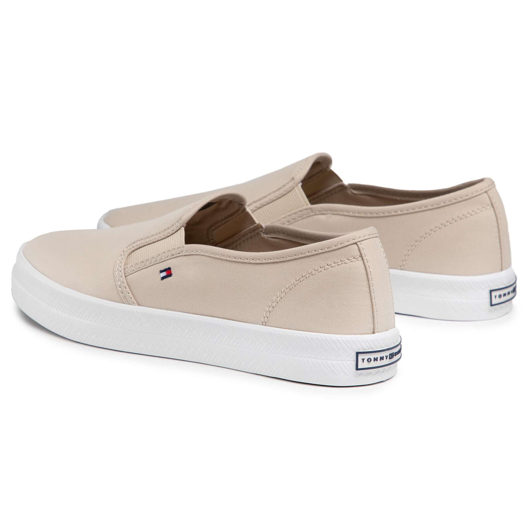 Tommy Hilfiger Tenis superge Essential Nautical Slip On FW0FW05535 Bež - Pepit.si