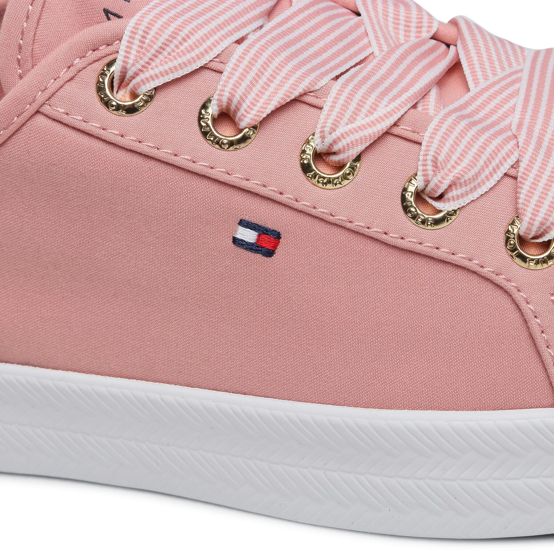 Tommy Hilfiger Tenis superge Essential Nautical Sneaker FW0FW04848 Roza - Pepit.si