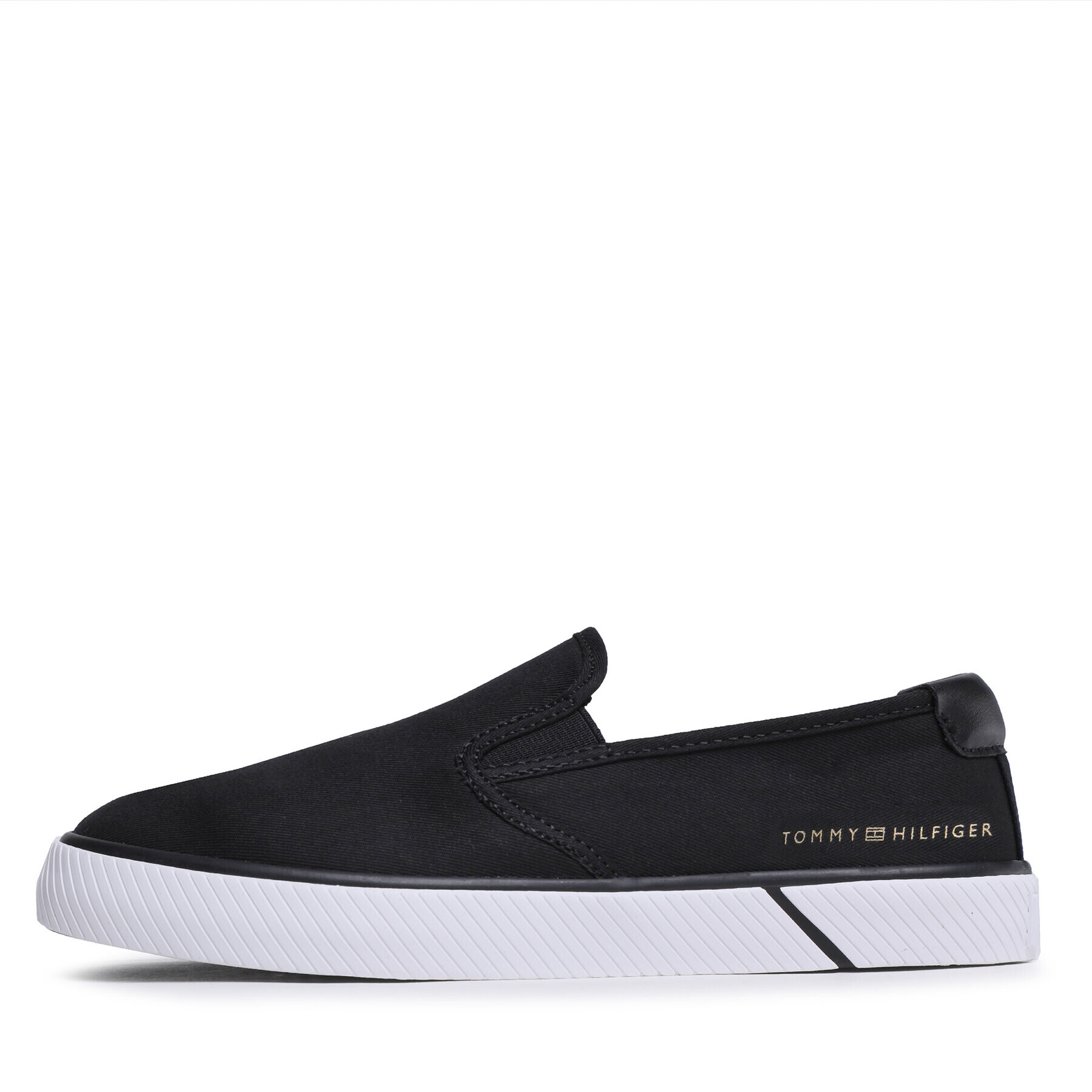 Tommy Hilfiger Tenis superge Essential Slip-On Sneaker Bl FW0FW07249 Črna - Pepit.si