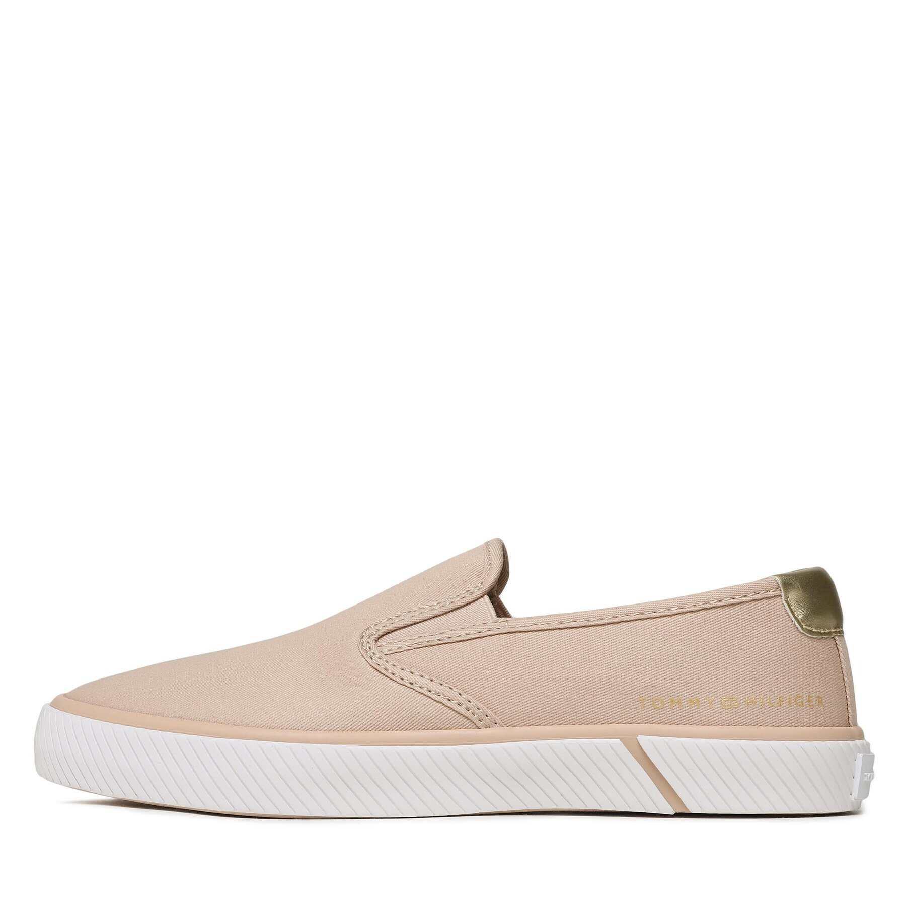 Tommy Hilfiger Tenis superge Essential Slip-On Sneaker FW0FW06956 Bež - Pepit.si