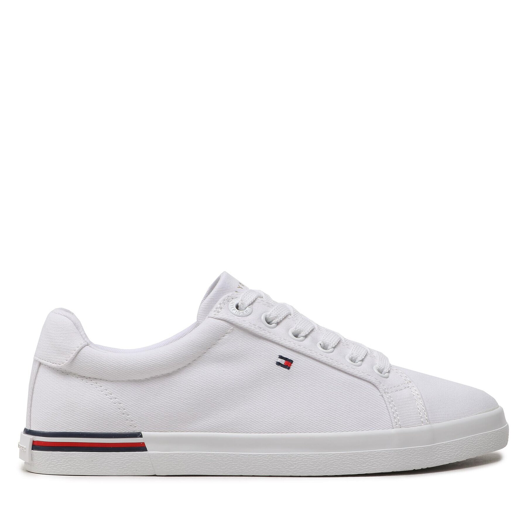 Tommy Hilfiger Tenis superge Essential Stripes Sneaker FW0FW06954 Bela - Pepit.si