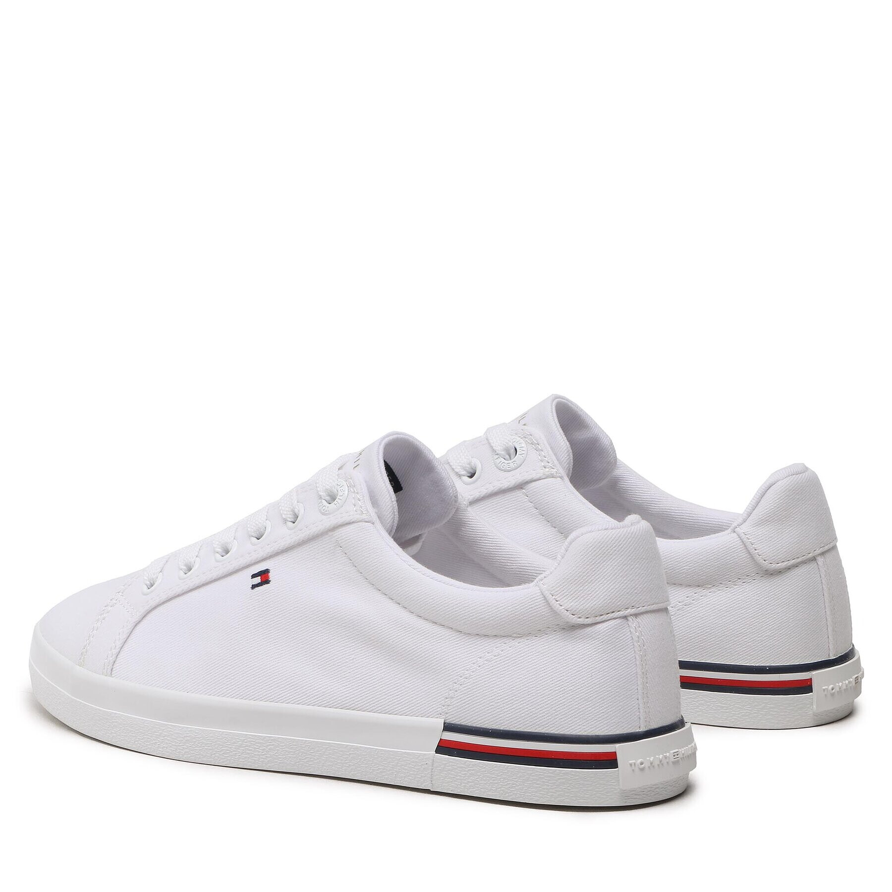 Tommy Hilfiger Tenis superge Essential Stripes Sneaker FW0FW06954 Bela - Pepit.si