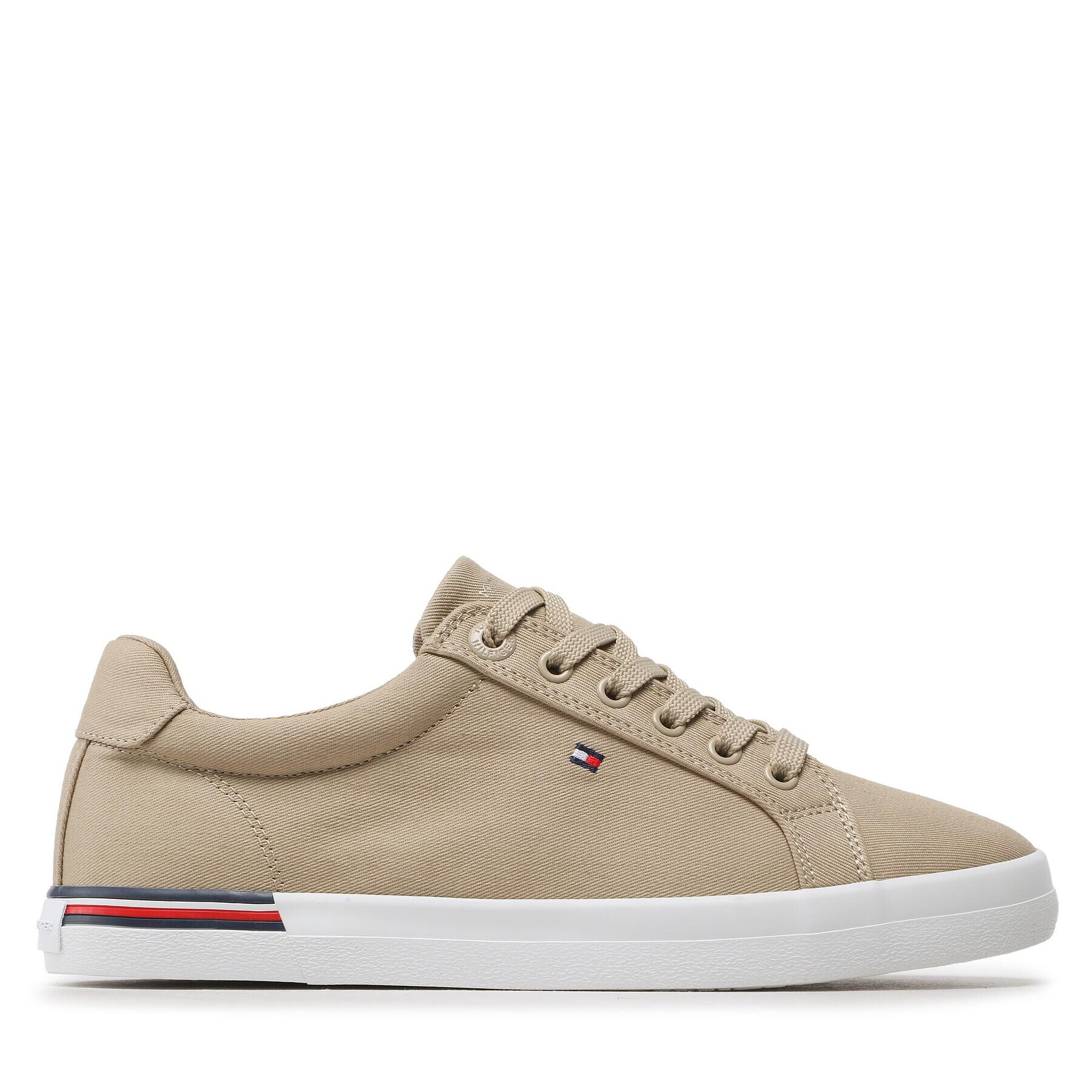 Tommy Hilfiger Tenis superge Essential Stripes FW0FW06954 Bež - Pepit.si