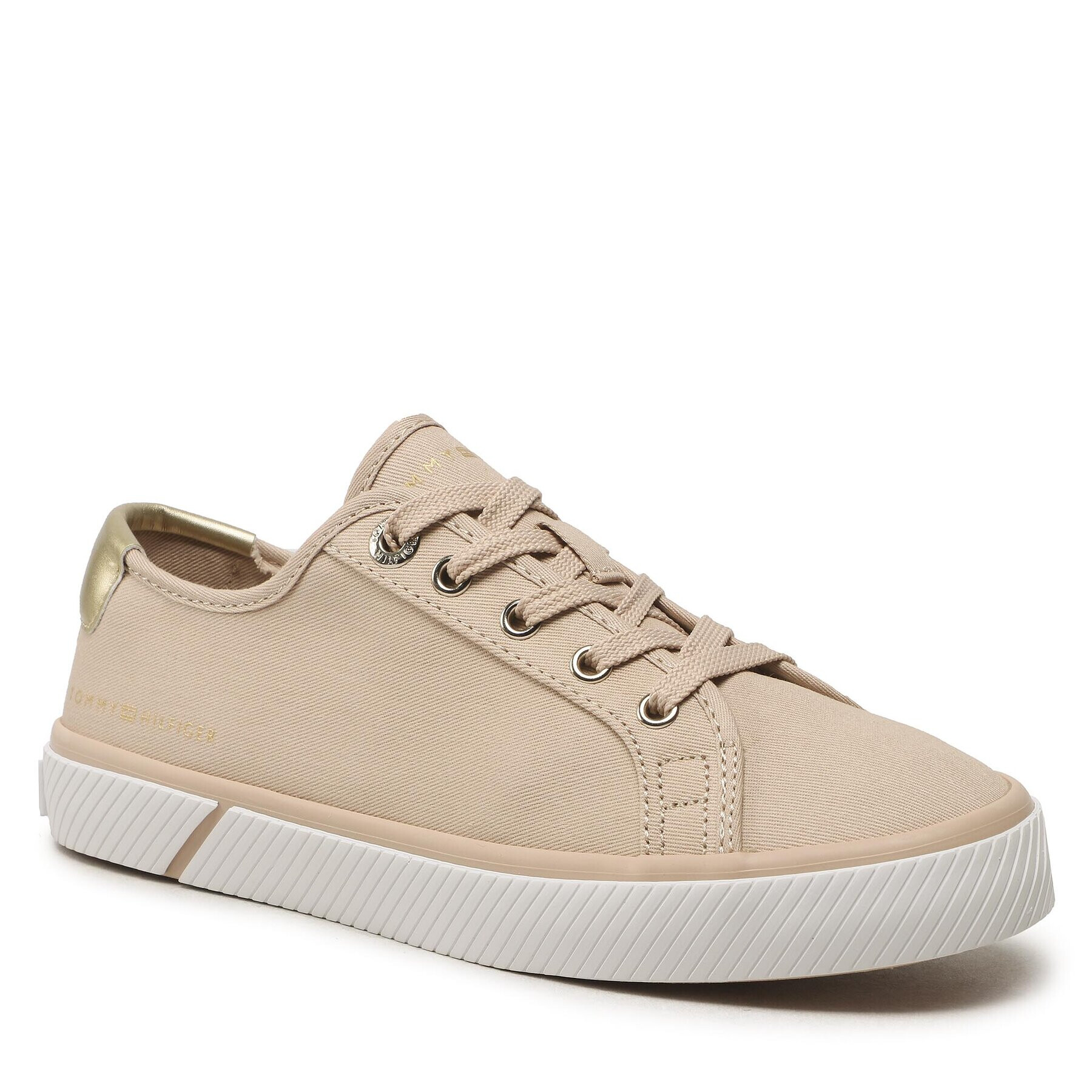 Tommy Hilfiger Tenis superge Lace Up Vulc Sneaker FW0FW06957 Bež - Pepit.si