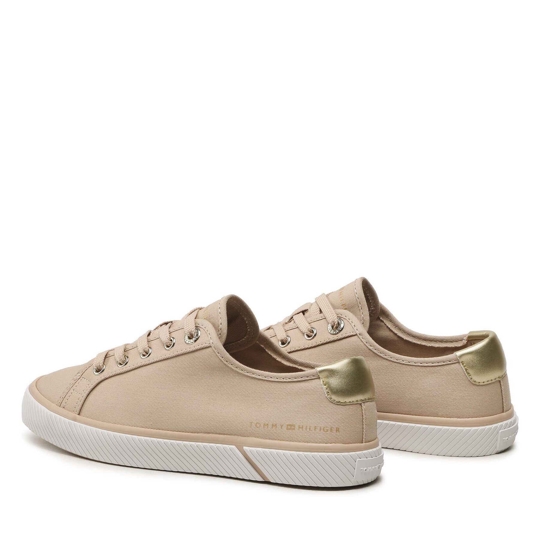 Tommy Hilfiger Tenis superge Lace Up Vulc Sneaker FW0FW06957 Bež - Pepit.si