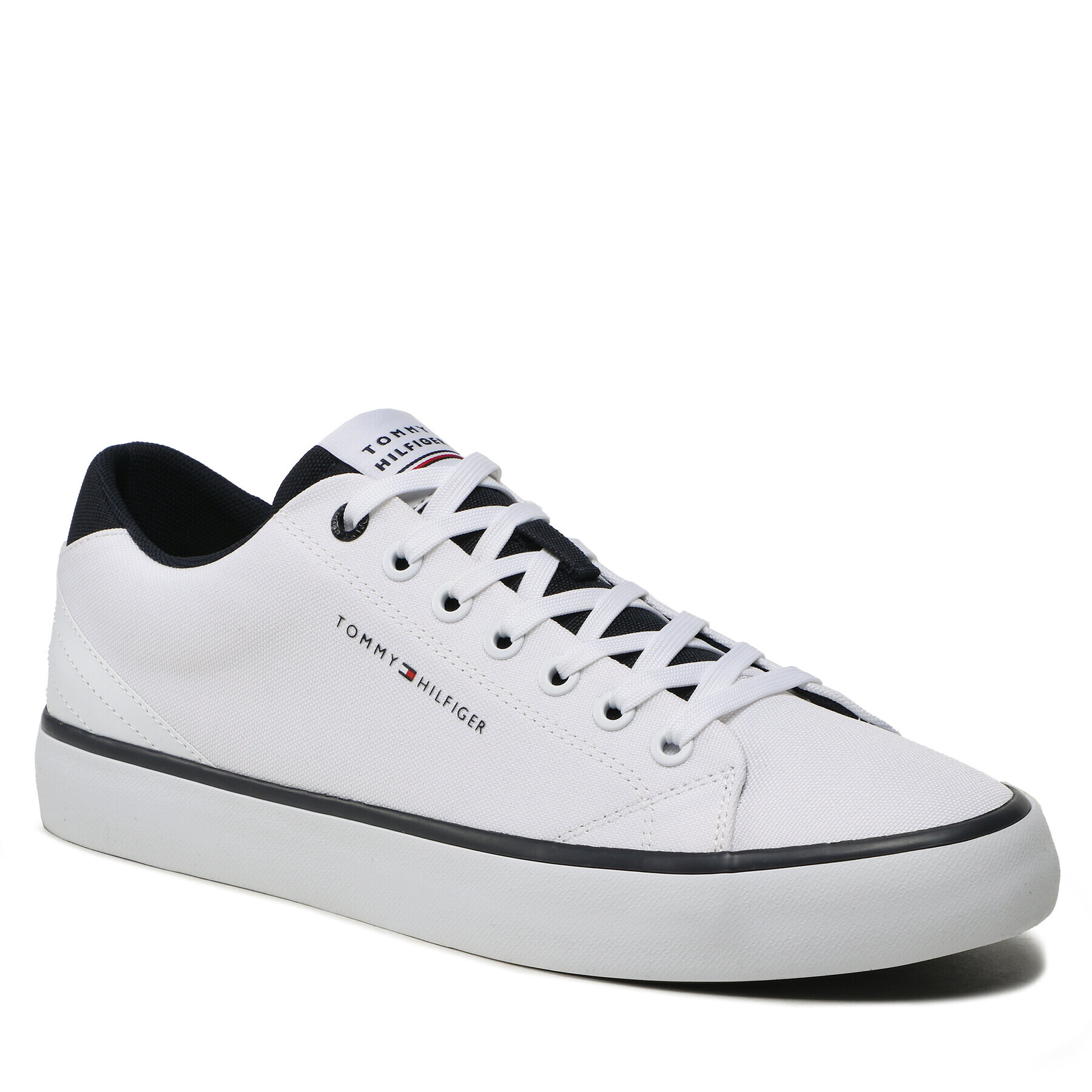 Tommy Hilfiger Tenis superge Th Hi Vulc Core Low Mesh FM0FM04685 Bela - Pepit.si