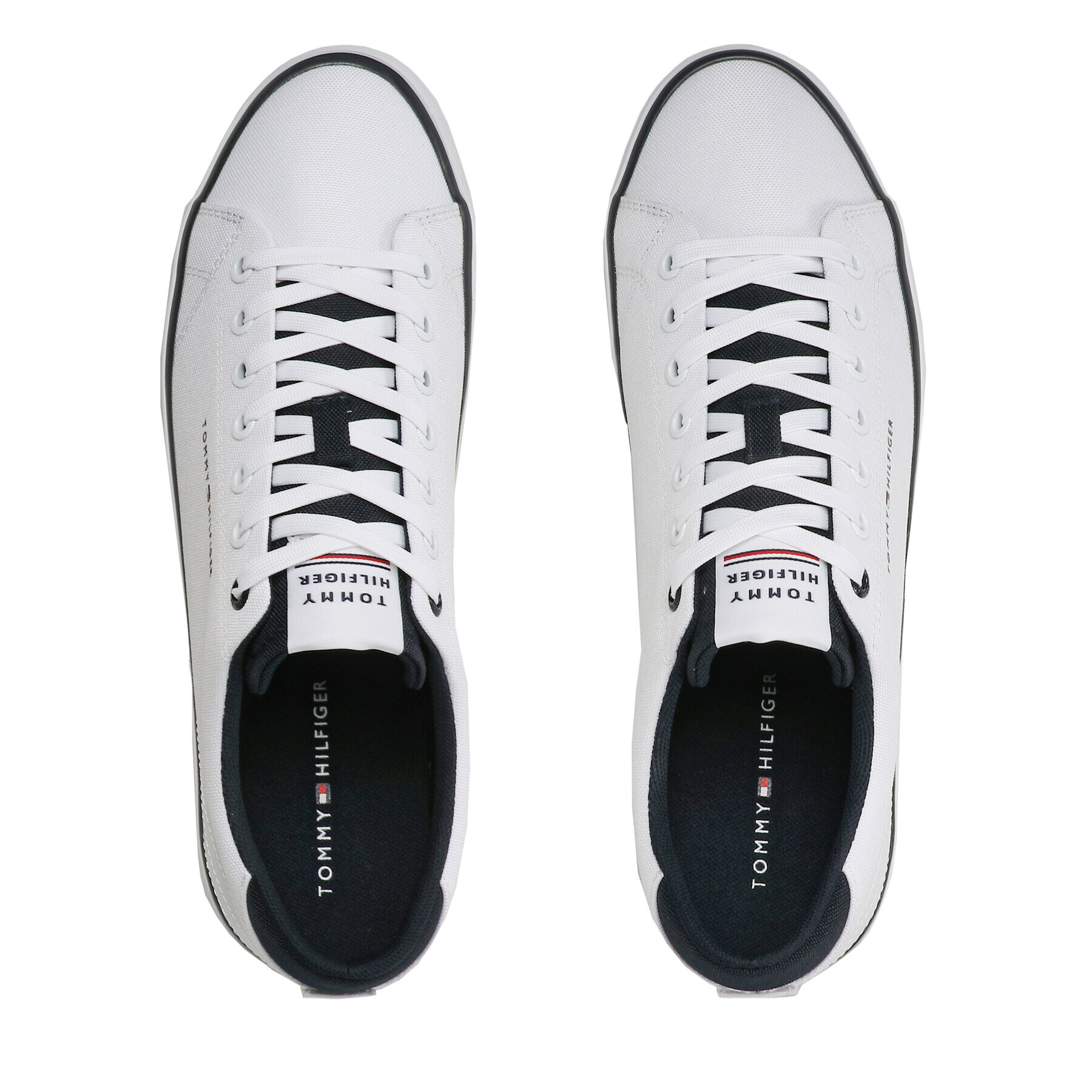 Tommy Hilfiger Tenis superge Th Hi Vulc Core Low Mesh FM0FM04685 Bela - Pepit.si