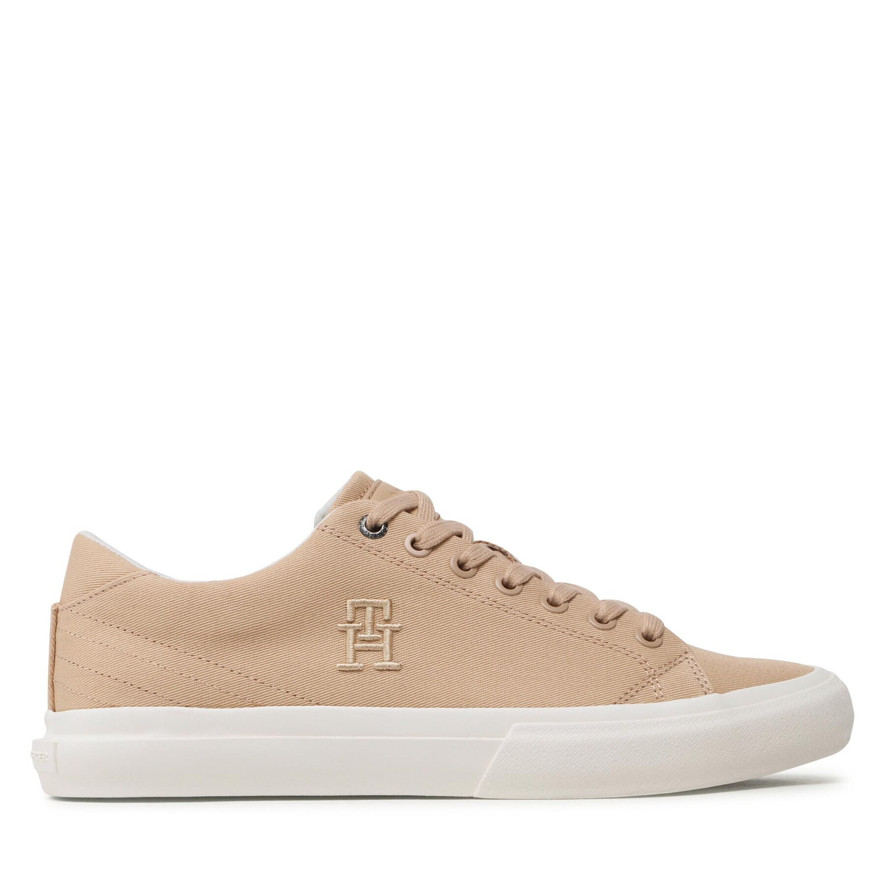 Tommy Hilfiger Tenis superge Th Hi Vulc Street Low Veg Dyes FM0FM04688 Rjava - Pepit.si