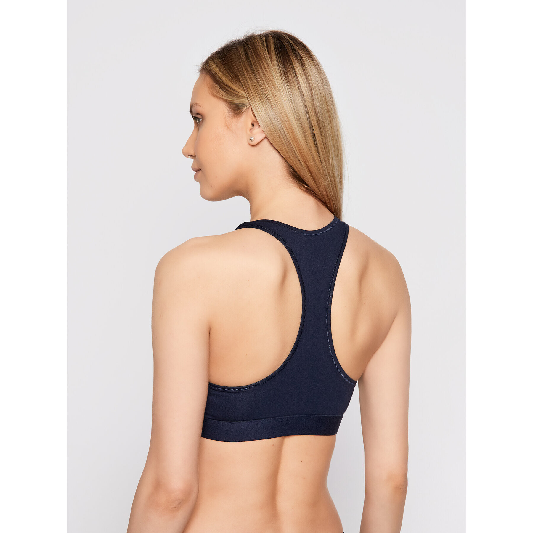 Tommy Hilfiger Top nedrček Bralette UW0UW02037 Mornarsko modra - Pepit.si