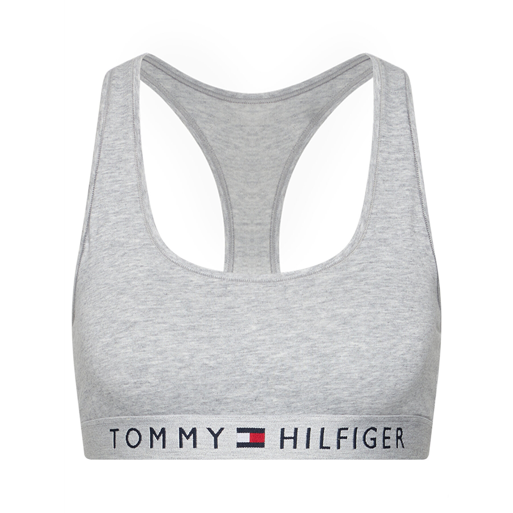 Tommy Hilfiger Top nedrček Bralette UW0UW02037 Siva - Pepit.si