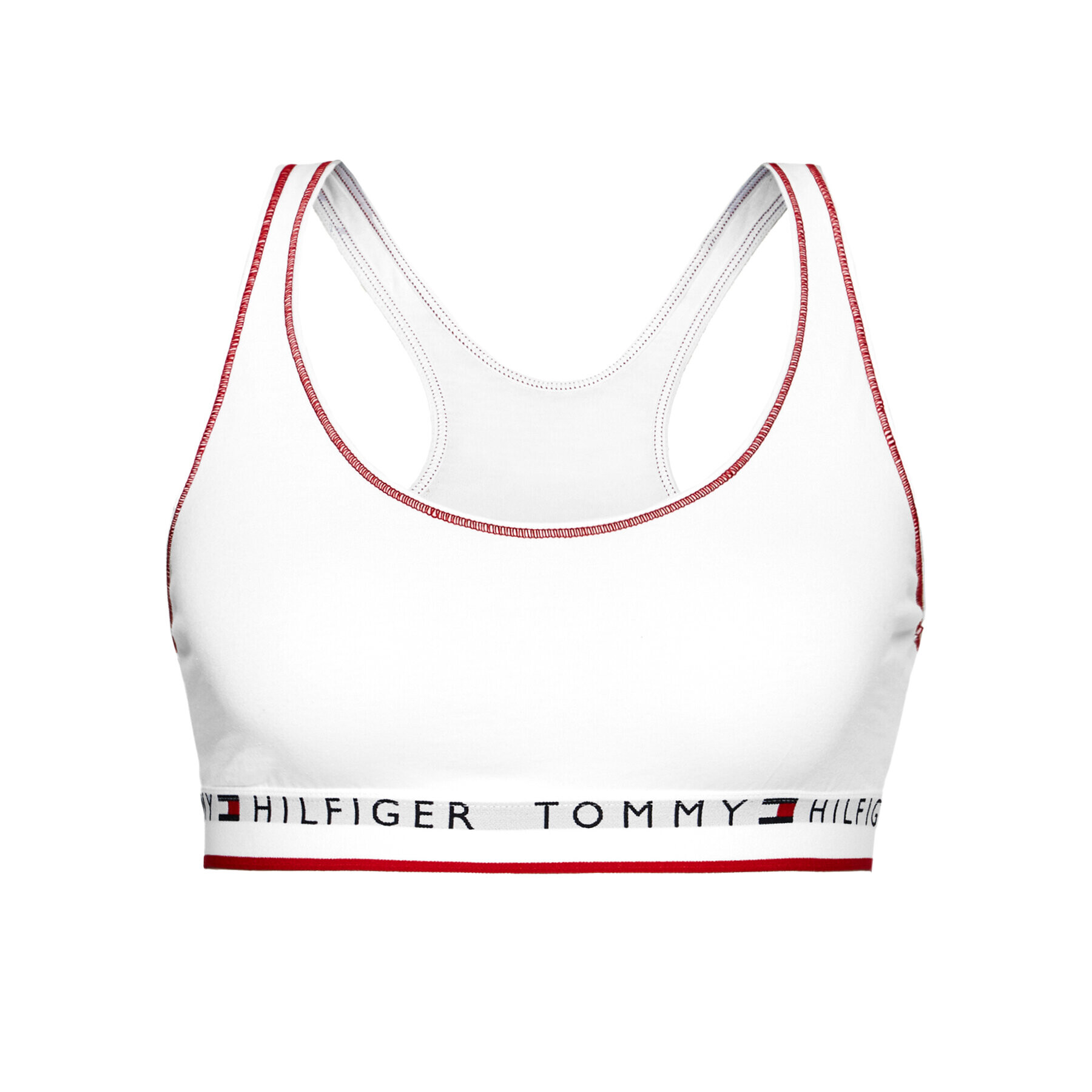 Tommy Hilfiger Top nedrček Bralette UW0UW02743 Bela - Pepit.si