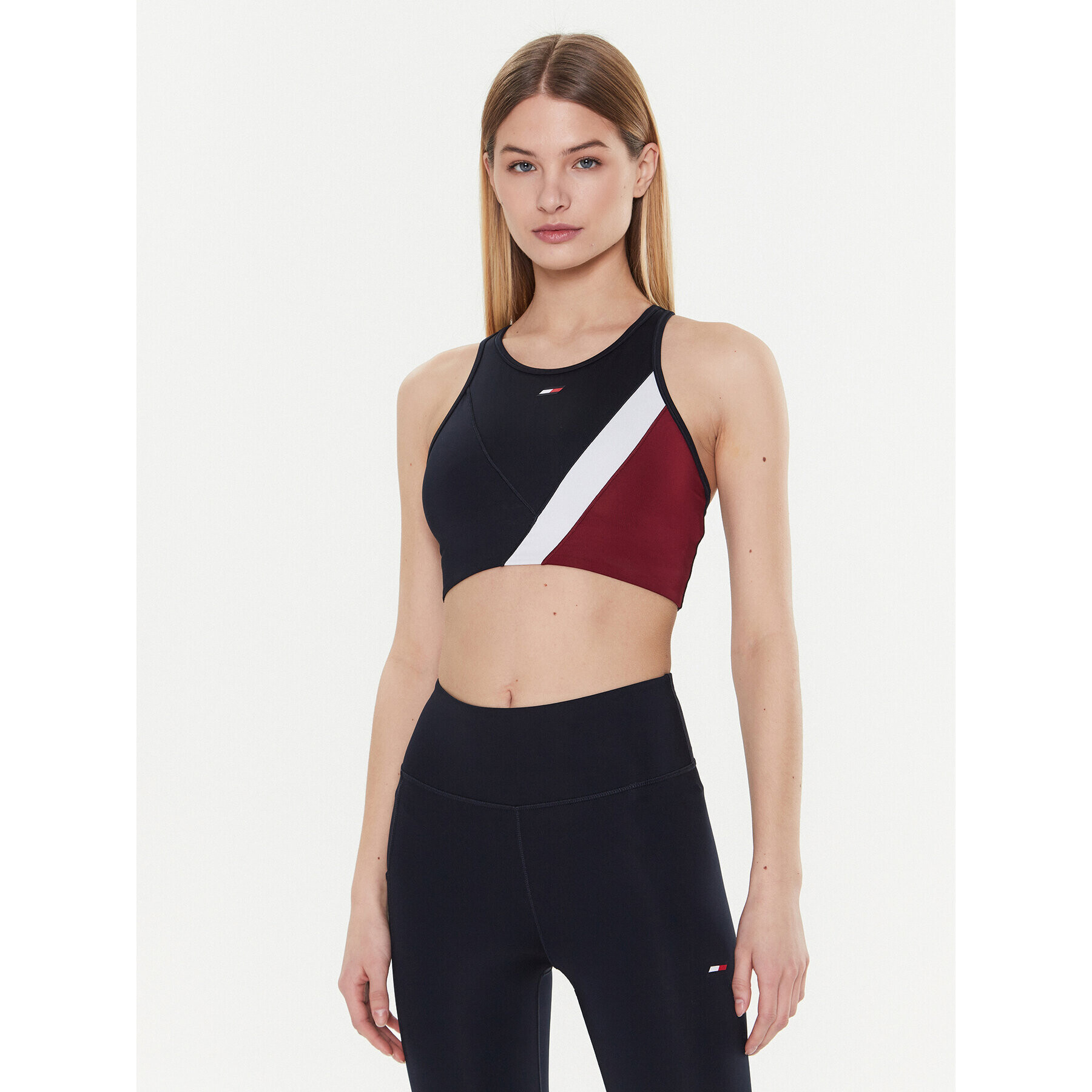 Tommy Hilfiger Top nedrček Colorblock S10S101589 Mornarsko modra - Pepit.si