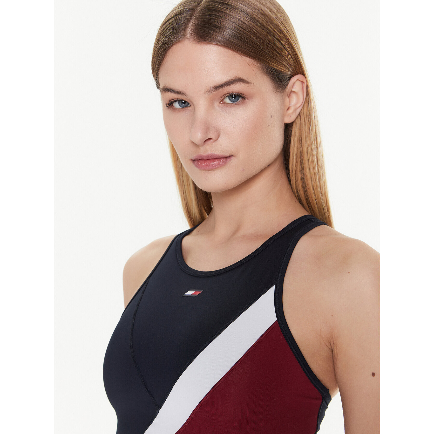 Tommy Hilfiger Top nedrček Colorblock S10S101589 Mornarsko modra - Pepit.si