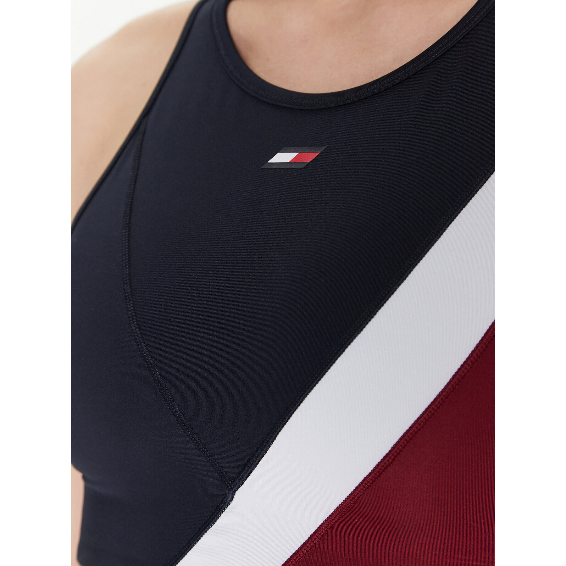 Tommy Hilfiger Top nedrček Colorblock S10S101589 Mornarsko modra - Pepit.si