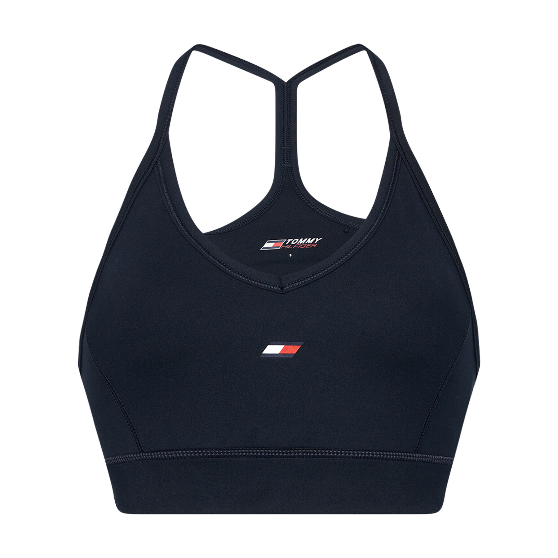 Tommy Hilfiger Top nedrček Light Intensity Lbr Racer S10S100969 Mornarsko modra - Pepit.si