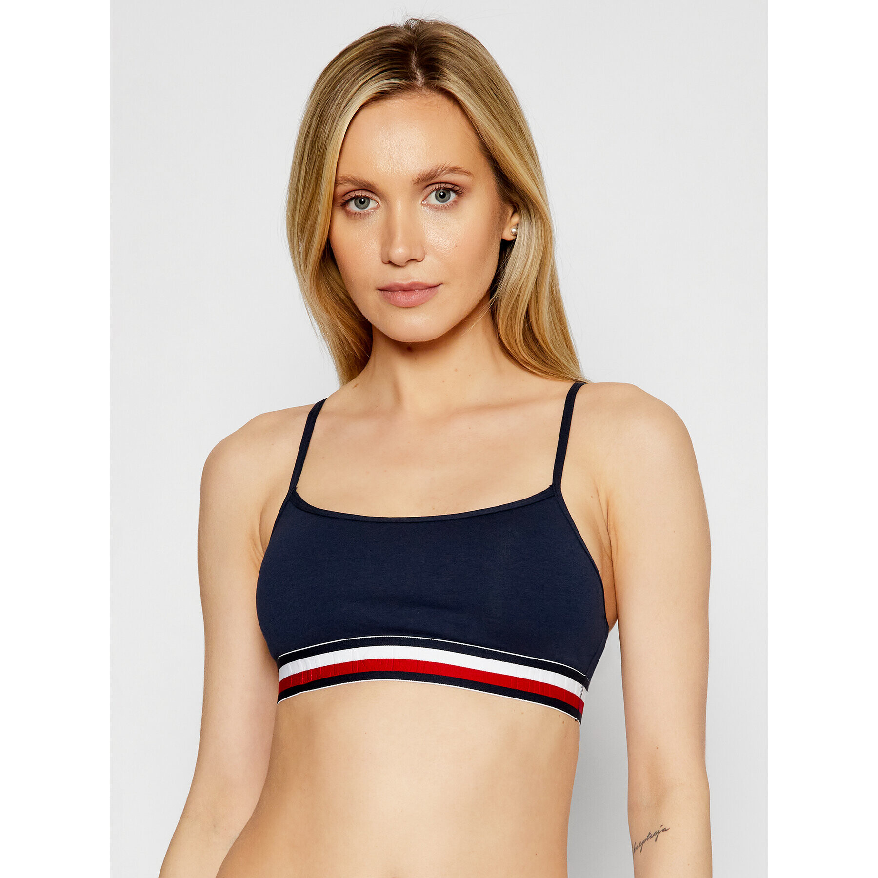 Tommy Hilfiger Top nedrček UW0UW00425 Mornarsko modra - Pepit.si