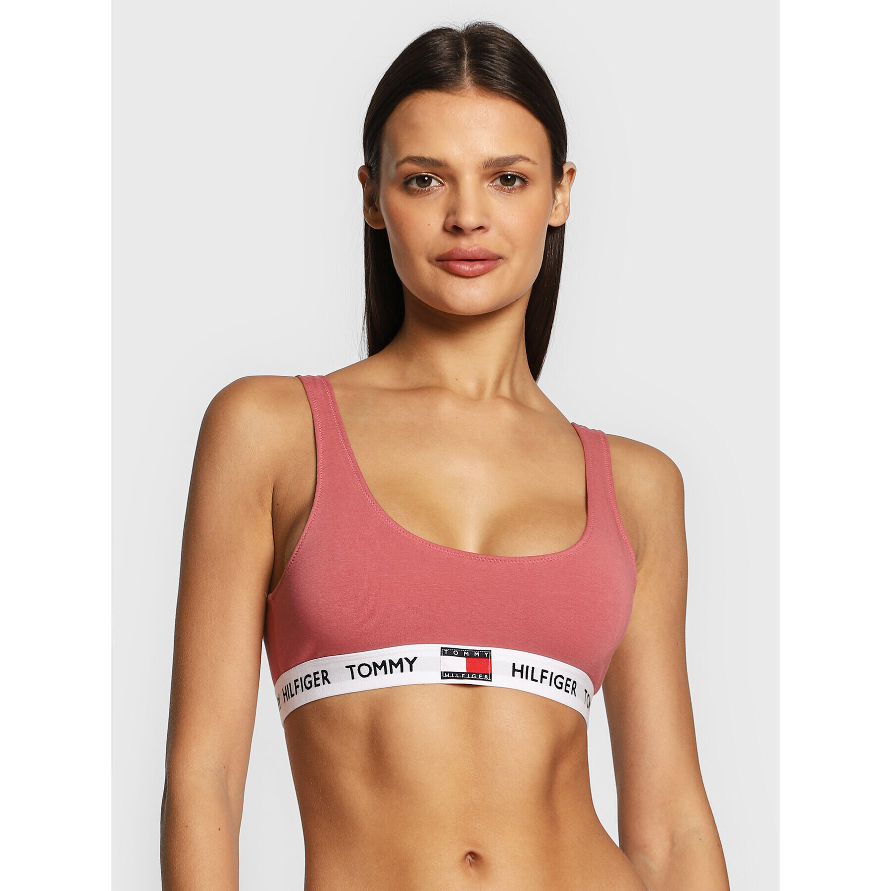 Tommy Hilfiger Top nedrček UW0UW02225 Roza - Pepit.si