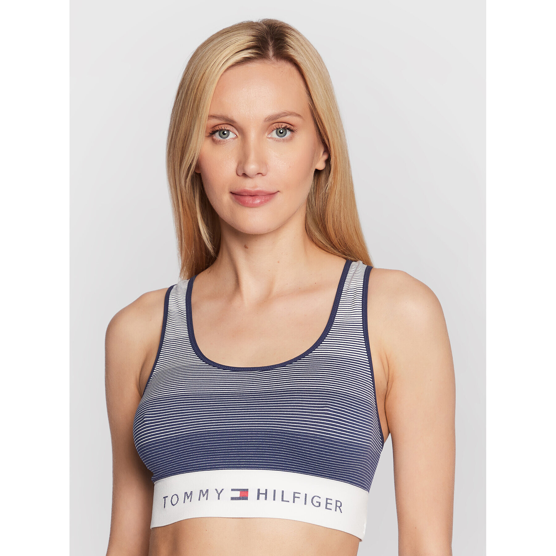 Tommy Hilfiger Top nedrček UW0UW03572 Mornarsko modra - Pepit.si