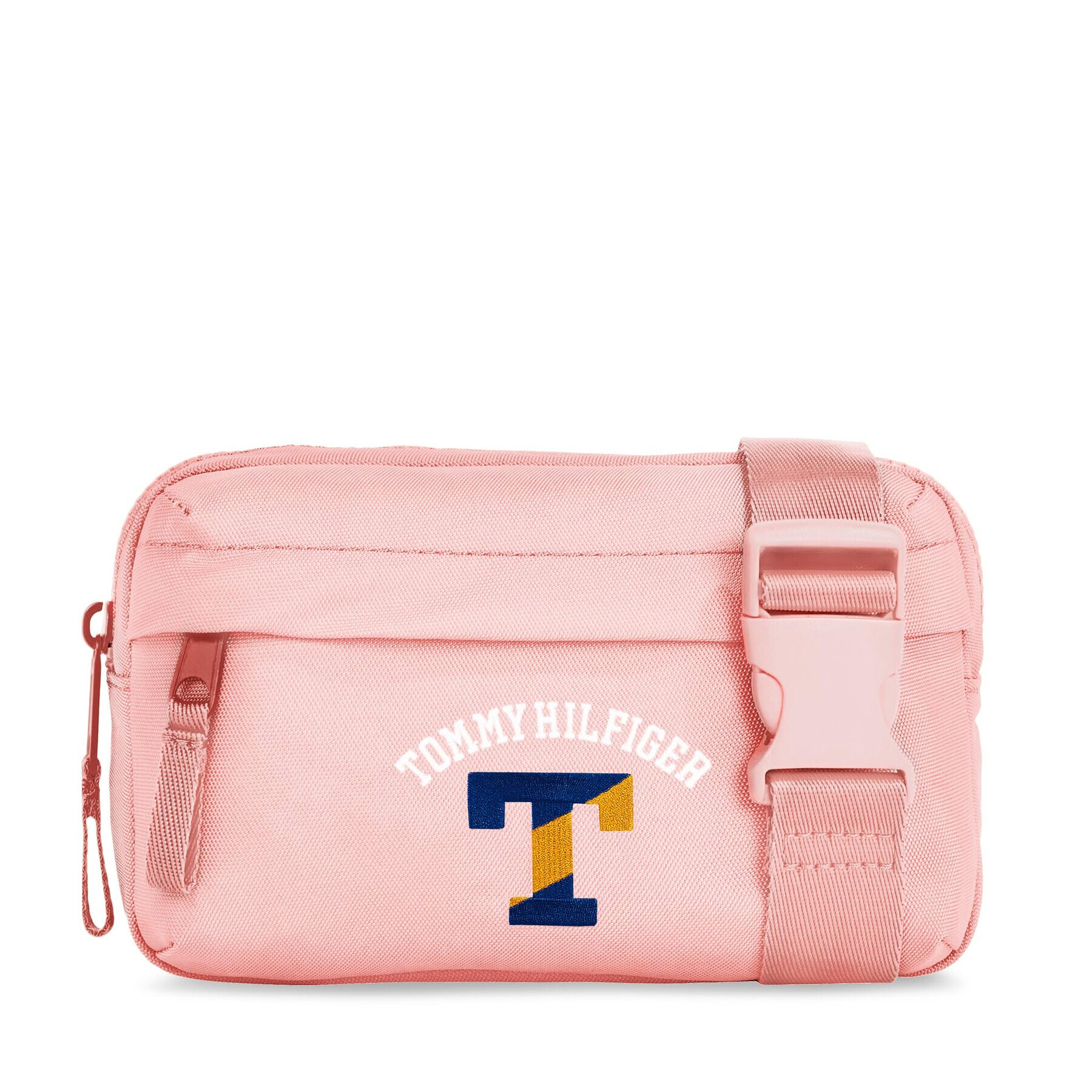 Tommy Hilfiger torba za okoli pasu Colorful Varsity Bumbag AU0AU01720 Roza - Pepit.si