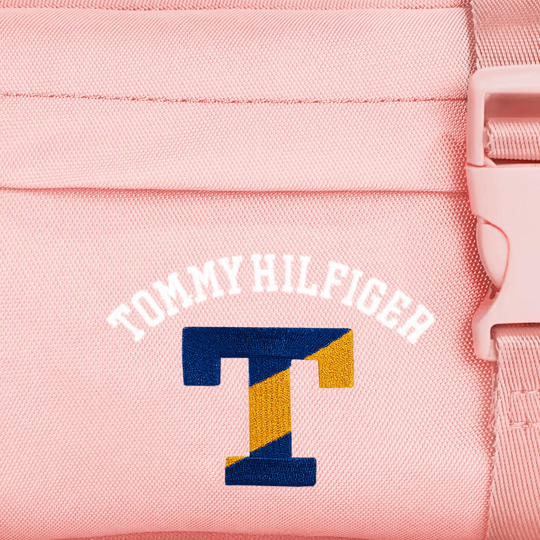 Tommy Hilfiger torba za okoli pasu Colorful Varsity Bumbag AU0AU01720 Roza - Pepit.si