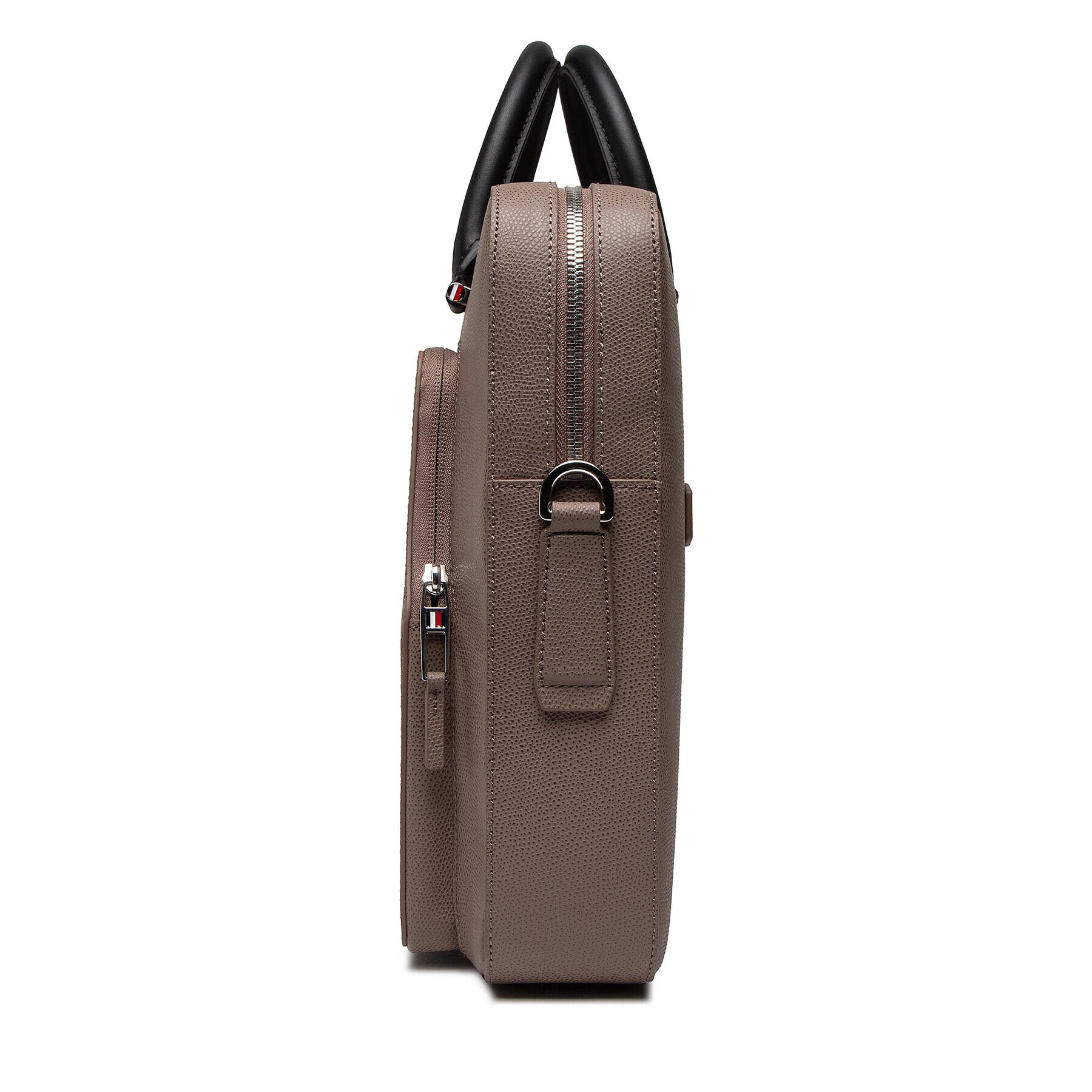 Tommy Hilfiger Torba za prenosnik Business Leather Computer Bag AM0AM08459 Rjava - Pepit.si