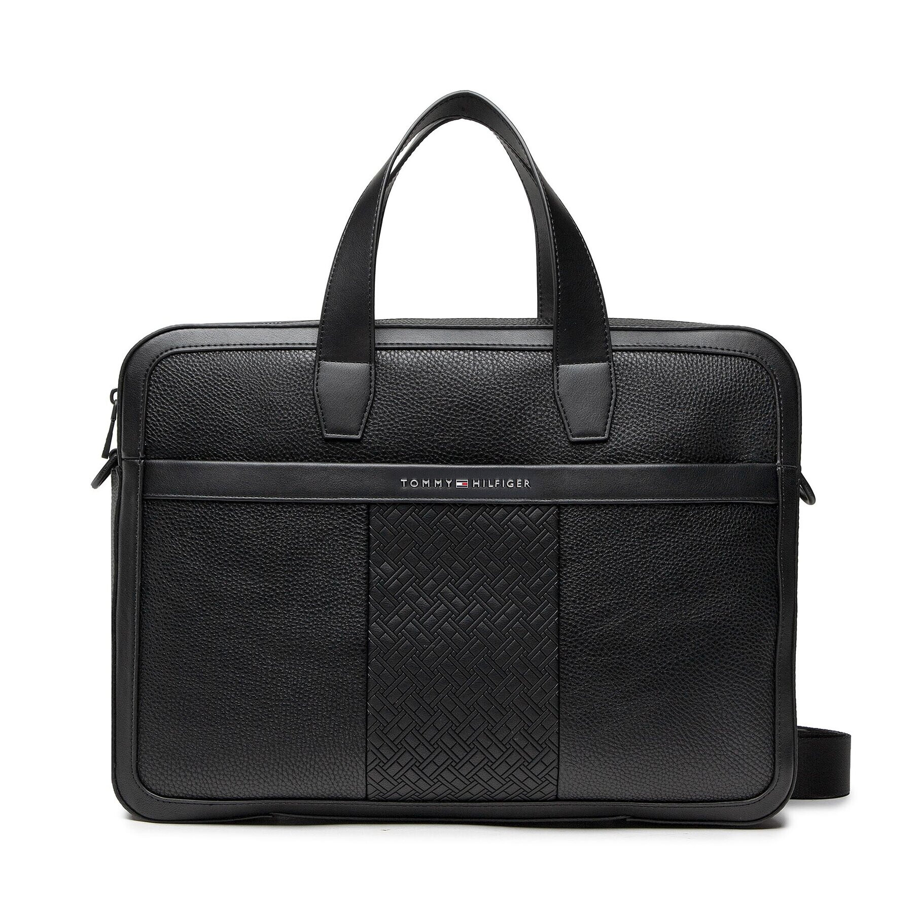 Tommy Hilfiger Torba za prenosnik Central Slim Computer Bag AM0AM09150 Črna - Pepit.si