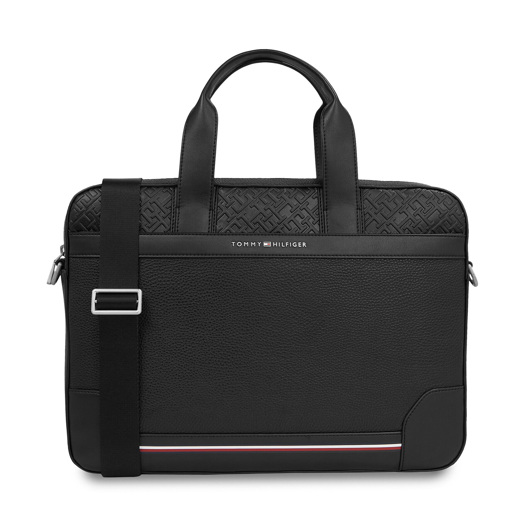 Tommy Hilfiger Torba za prenosnik Th Central Slim Computer Bag AM0AM11307 Črna - Pepit.si