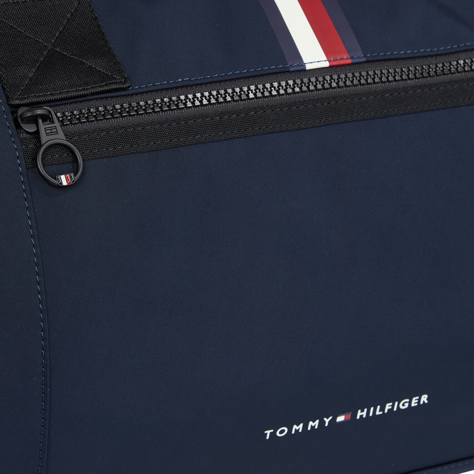 Tommy Hilfiger Torbica Th Skyline Stripe Duffle AM0AM12089 Mornarsko modra - Pepit.si