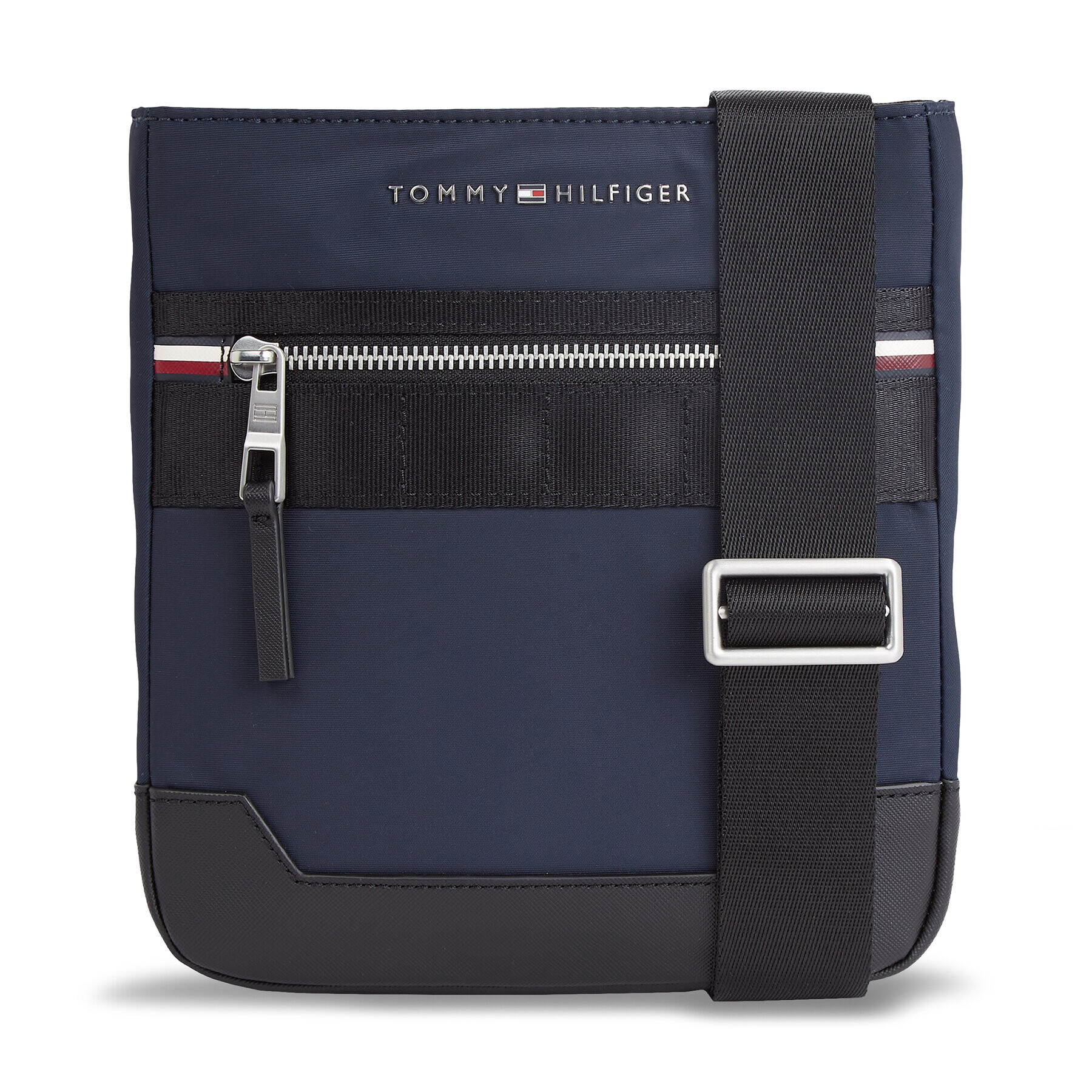 Tommy Hilfiger Torbica za okrog pasu Th Elevated Nylon Mini Crossover AM0AM11570 Mornarsko modra - Pepit.si