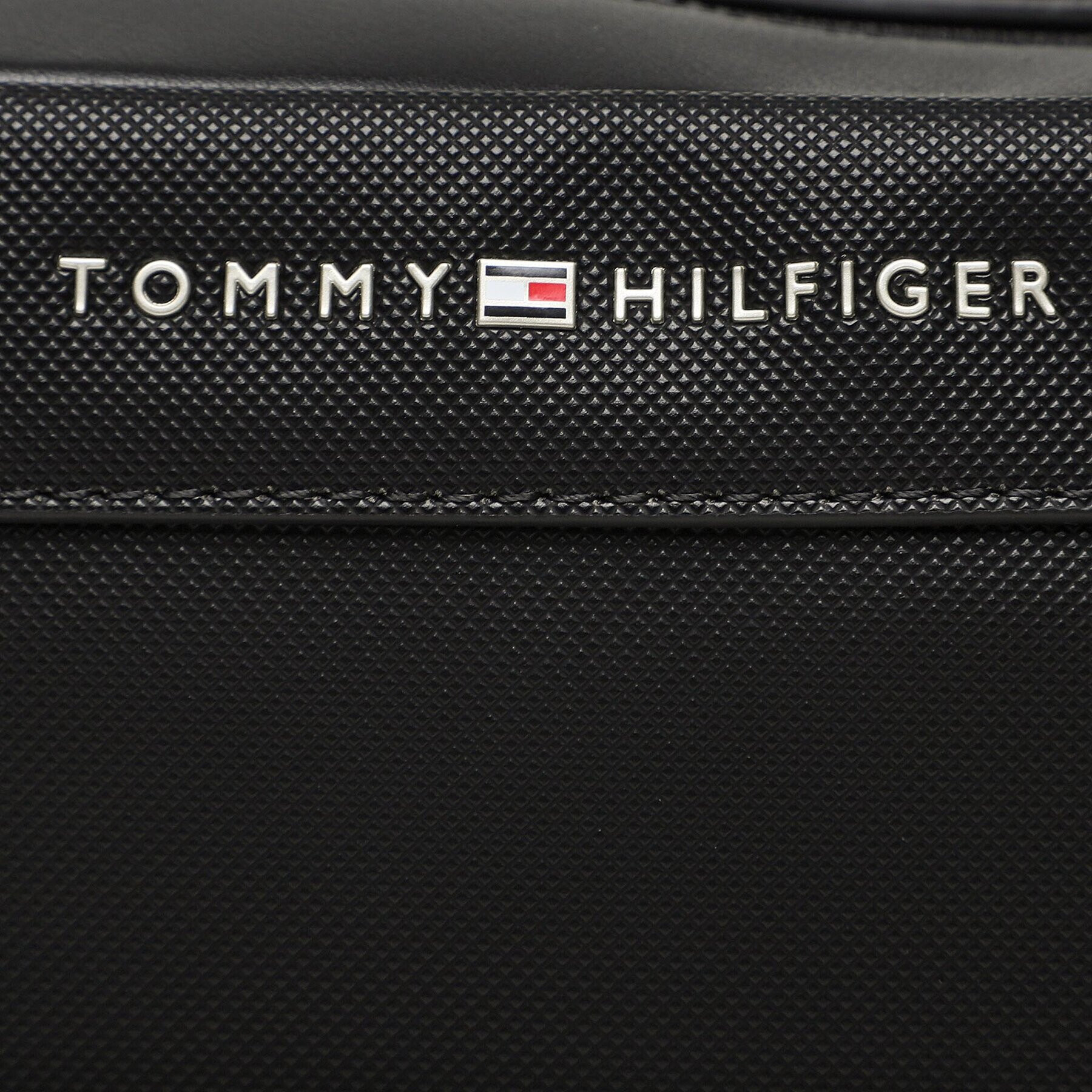 Tommy Hilfiger Torbica za okrog pasu TTh Pique Pu Ew Reporter AM0AM11382 Črna - Pepit.si