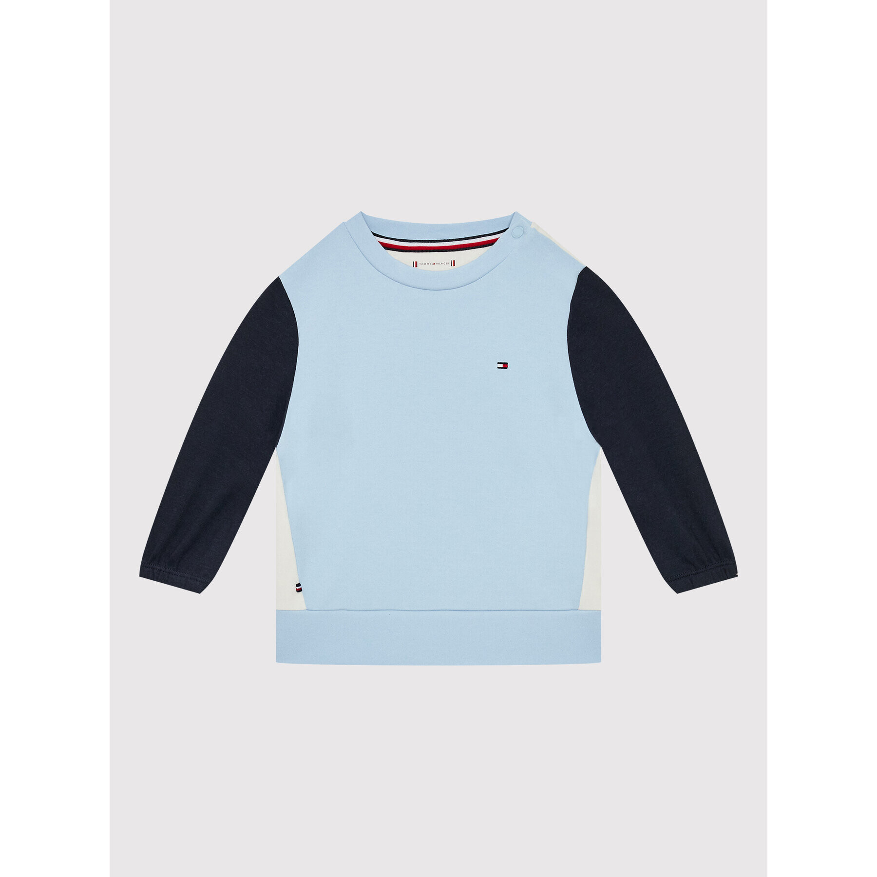 Tommy Hilfiger Trenirka Baby Colorblock KN0KN01478 Modra Regular Fit - Pepit.si