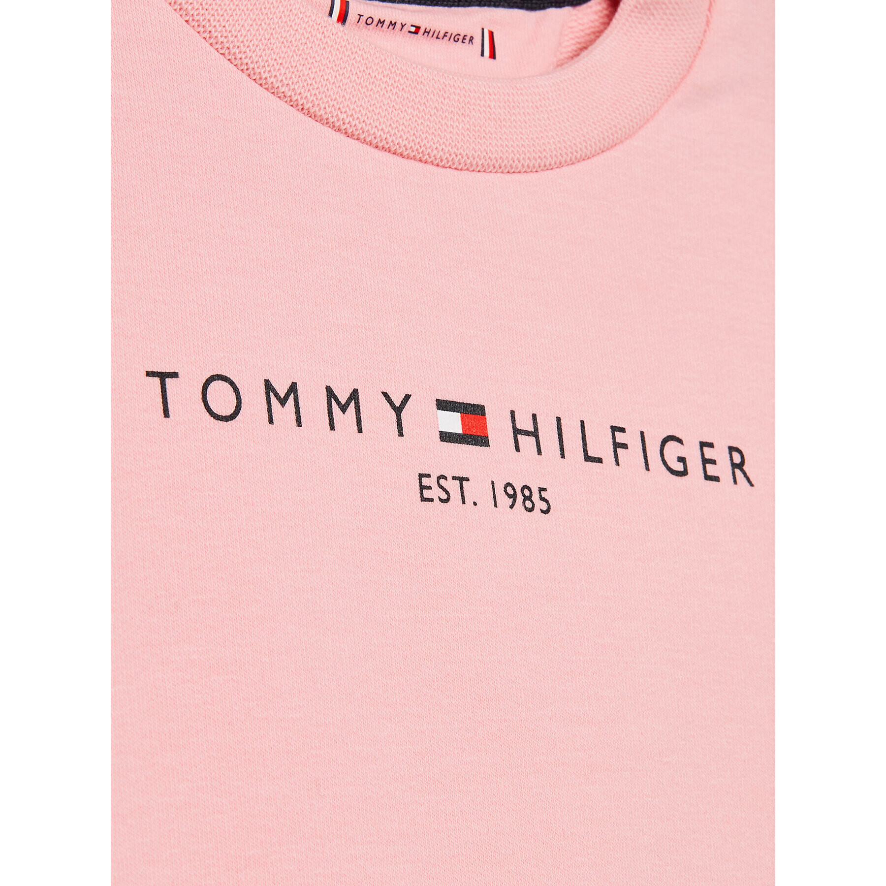 Tommy Hilfiger Trenirka Baby Essential KN0KN01357 Roza Regular Fit - Pepit.si