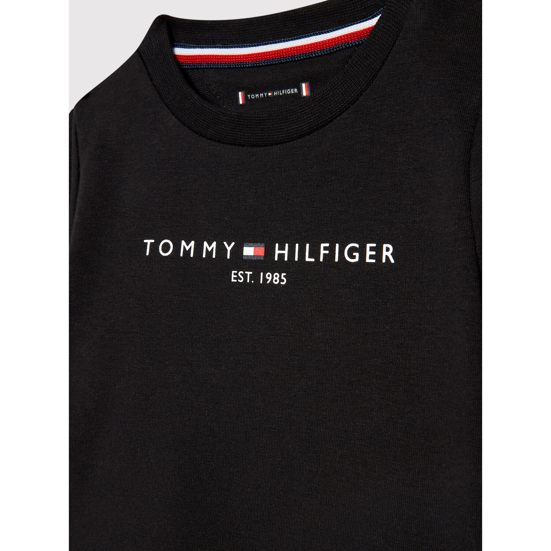 Tommy Hilfiger Trenirka Baby Essential KN0KN01485 Črna Regular Fit - Pepit.si