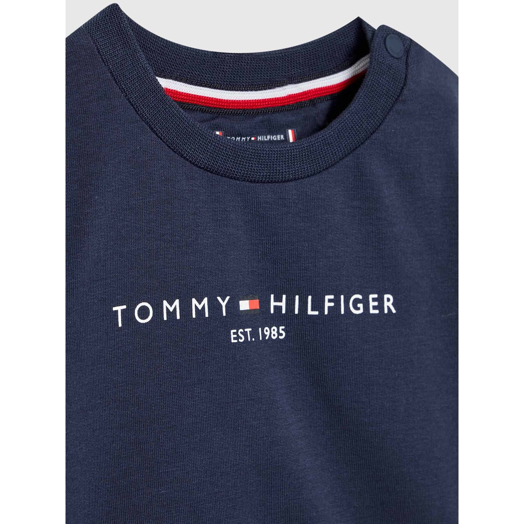 Tommy Hilfiger Trenirka Baby Essential KN0KN01485 Mornarsko modra Regular Fit - Pepit.si