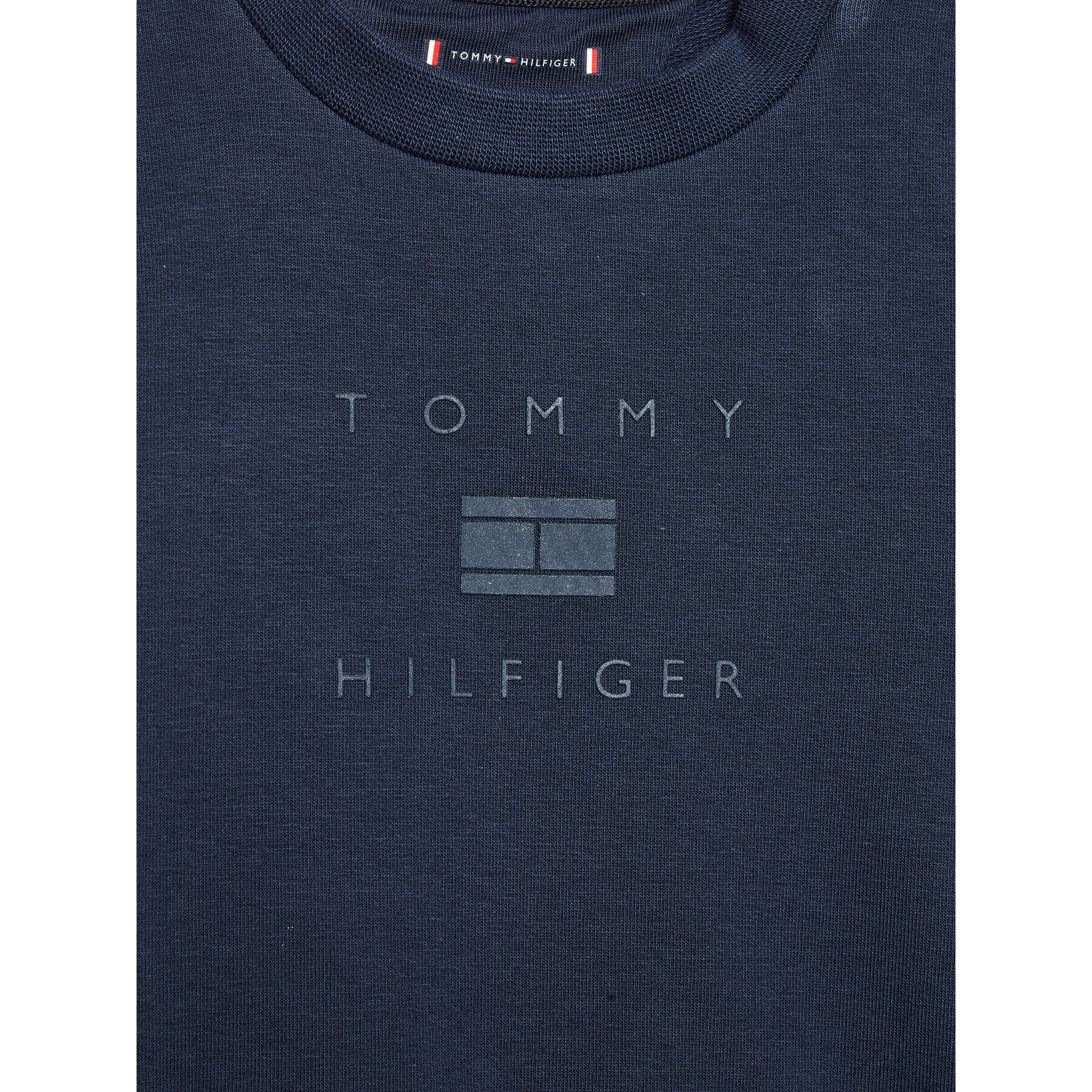 Tommy Hilfiger Trenirka Baby Logo KN0KN01417 Mornarsko modra Regular Fit - Pepit.si