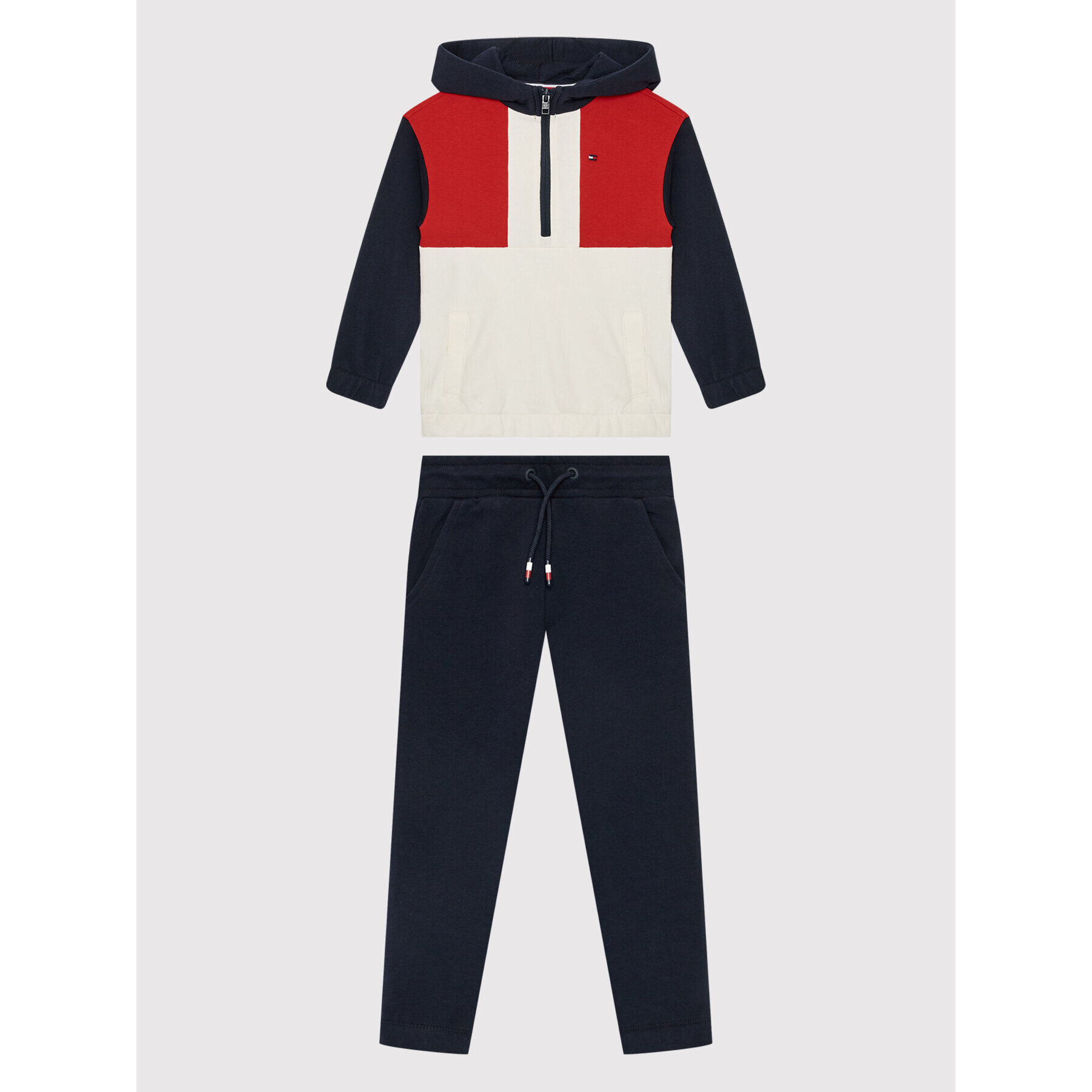 Tommy Hilfiger Trenirka Colorblock KS0KS00272 Pisana Regular Fit - Pepit.si