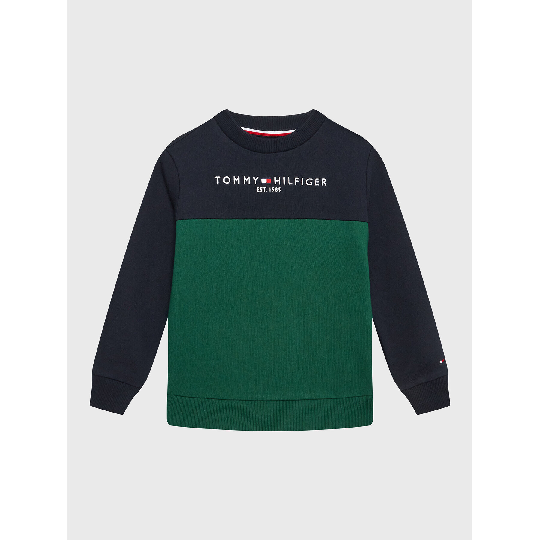 Tommy Hilfiger Trenirka Essential KB0KB07966 D Zelena Regular Fit - Pepit.si