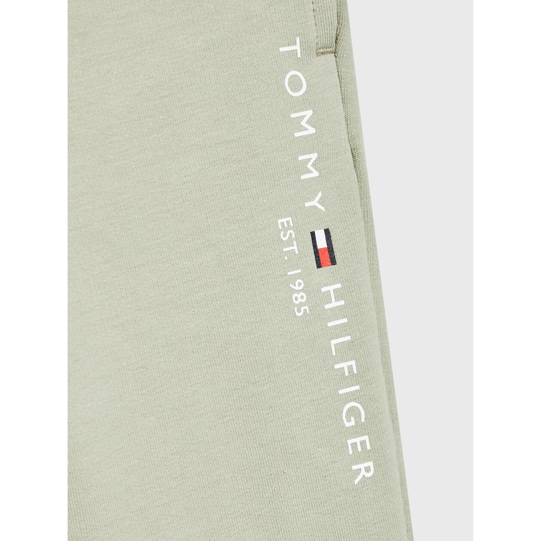 Tommy Hilfiger Trenirka Essential KN0KN01357 Zelena Regular Fit - Pepit.si