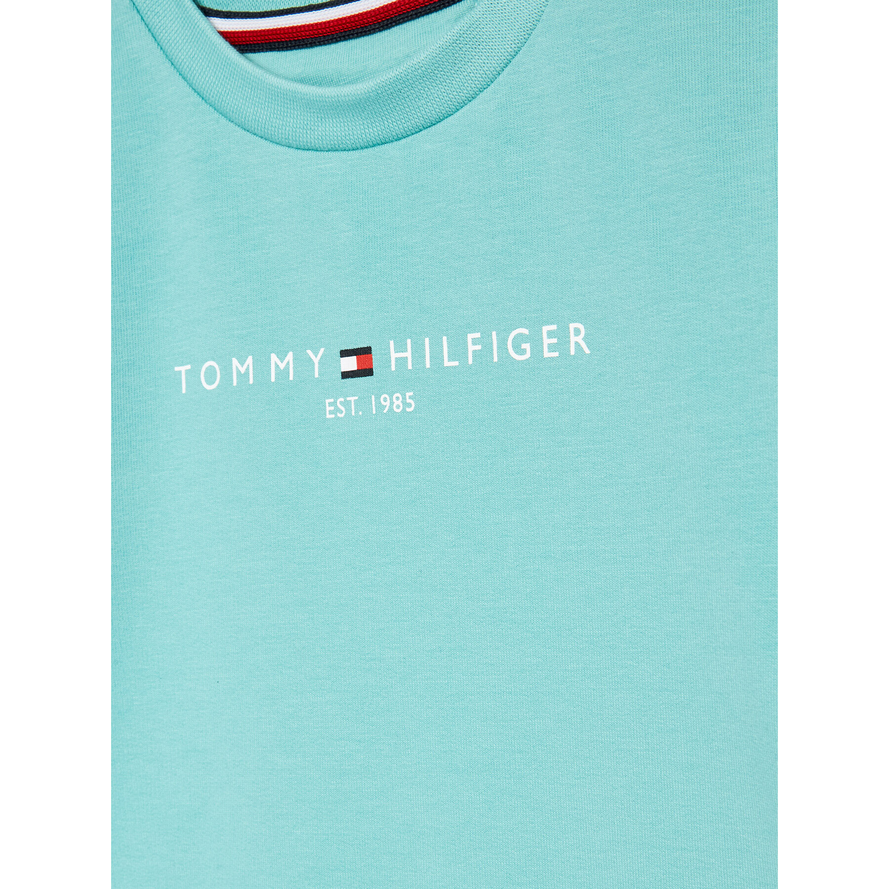 Tommy Hilfiger Trenirka Essential KN0KN01357 Zelena Regular Fit - Pepit.si