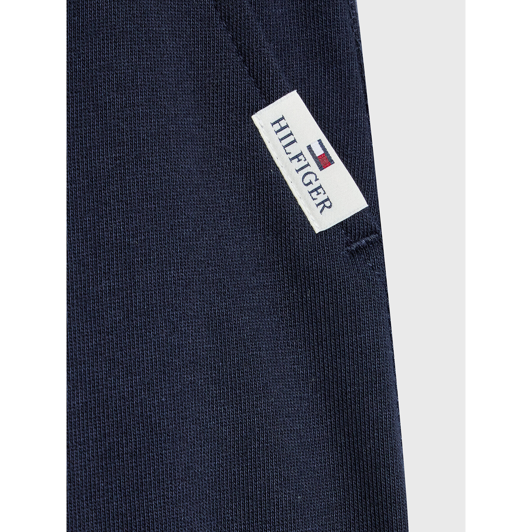 Tommy Hilfiger Trenirka Flag Label KB0KB07780 M Mornarsko modra Regular Fit - Pepit.si