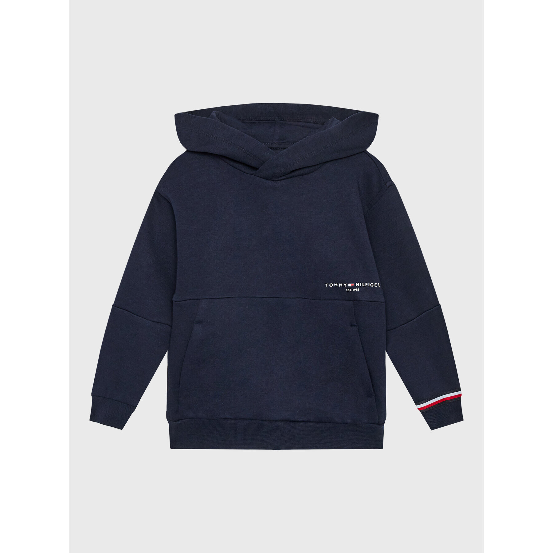 Tommy Hilfiger Trenirka Global Stripe KB0KB07958 D Mornarsko modra Regular Fit - Pepit.si