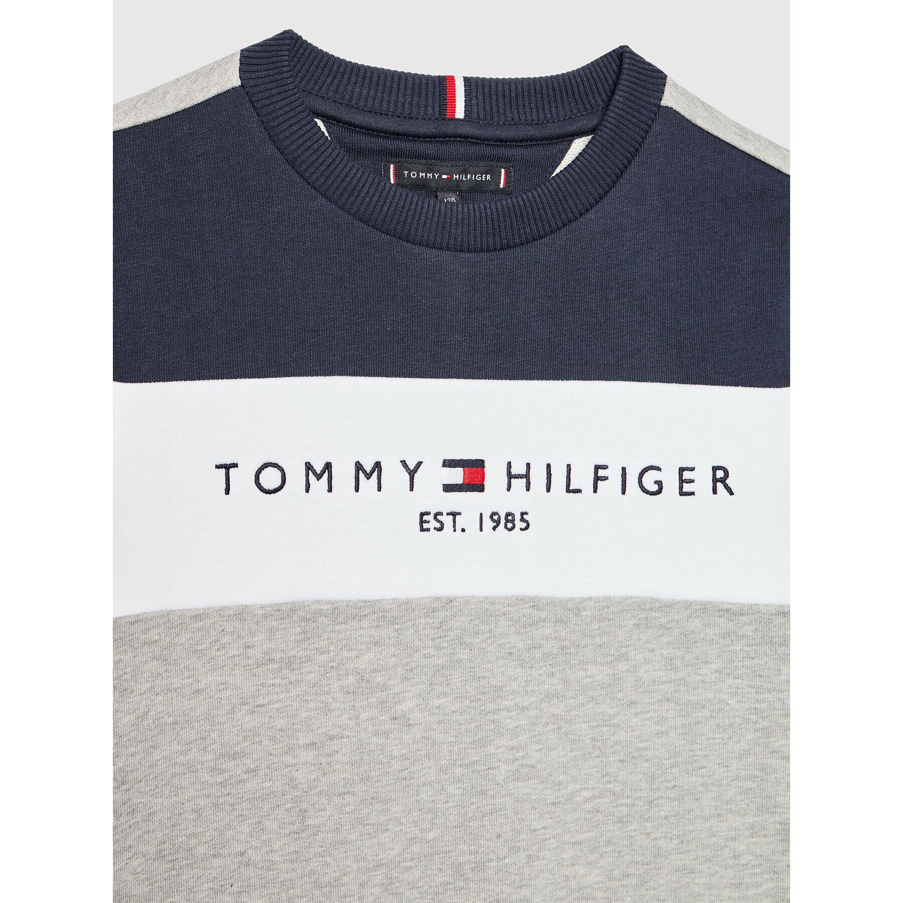 Tommy Hilfiger Trenirka KB0KB07100 D Siva Regular Fit - Pepit.si