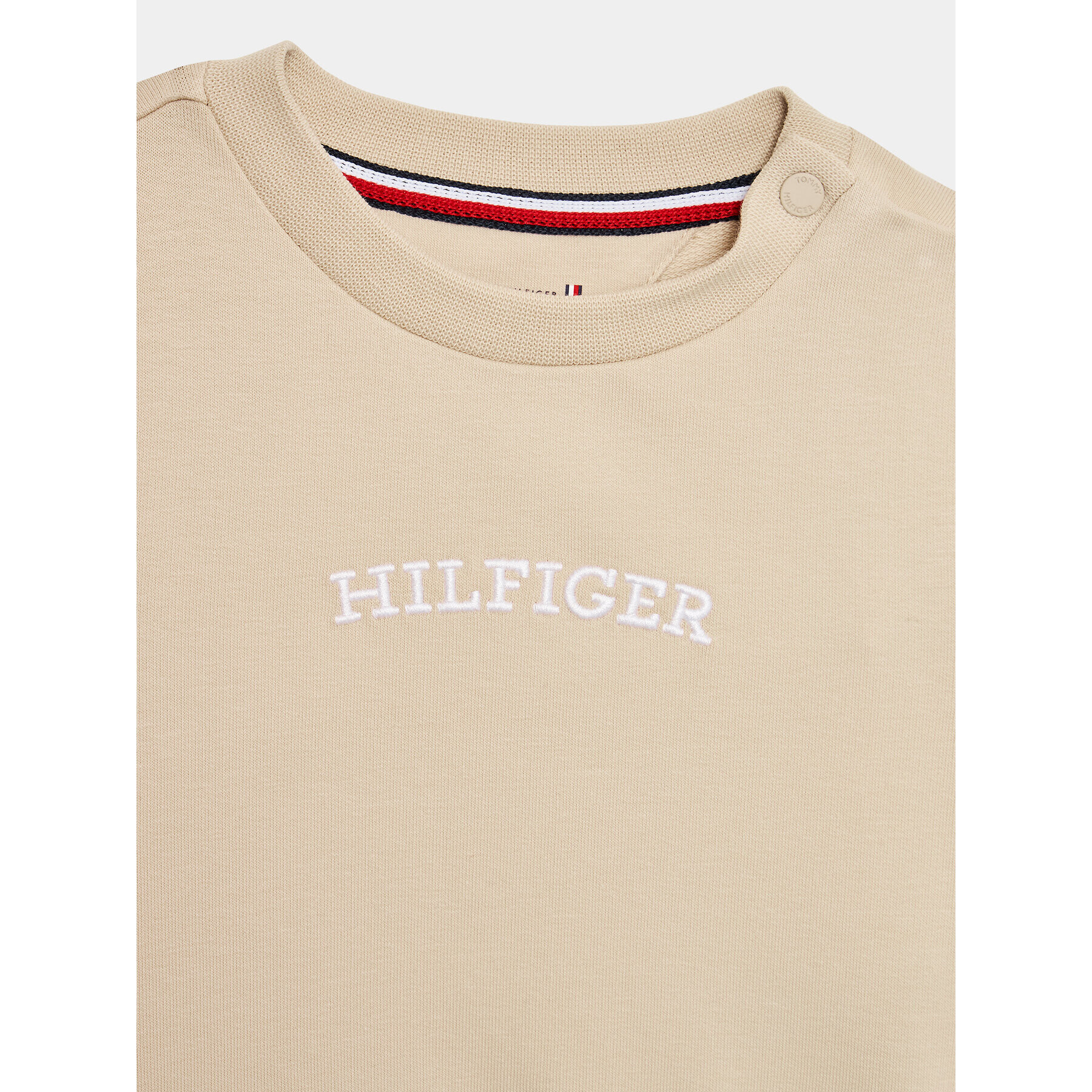 Tommy Hilfiger Trenirka Monotype KN0KN01646 Bež Regular Fit - Pepit.si