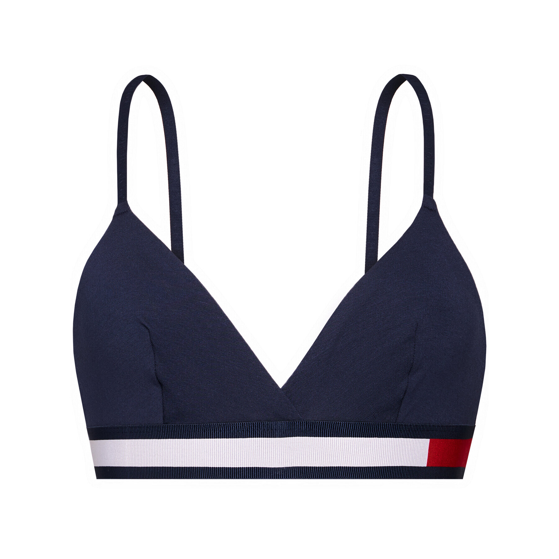 Tommy Hilfiger Trikotni nedrček UW0UW01597 Mornarsko modra - Pepit.si