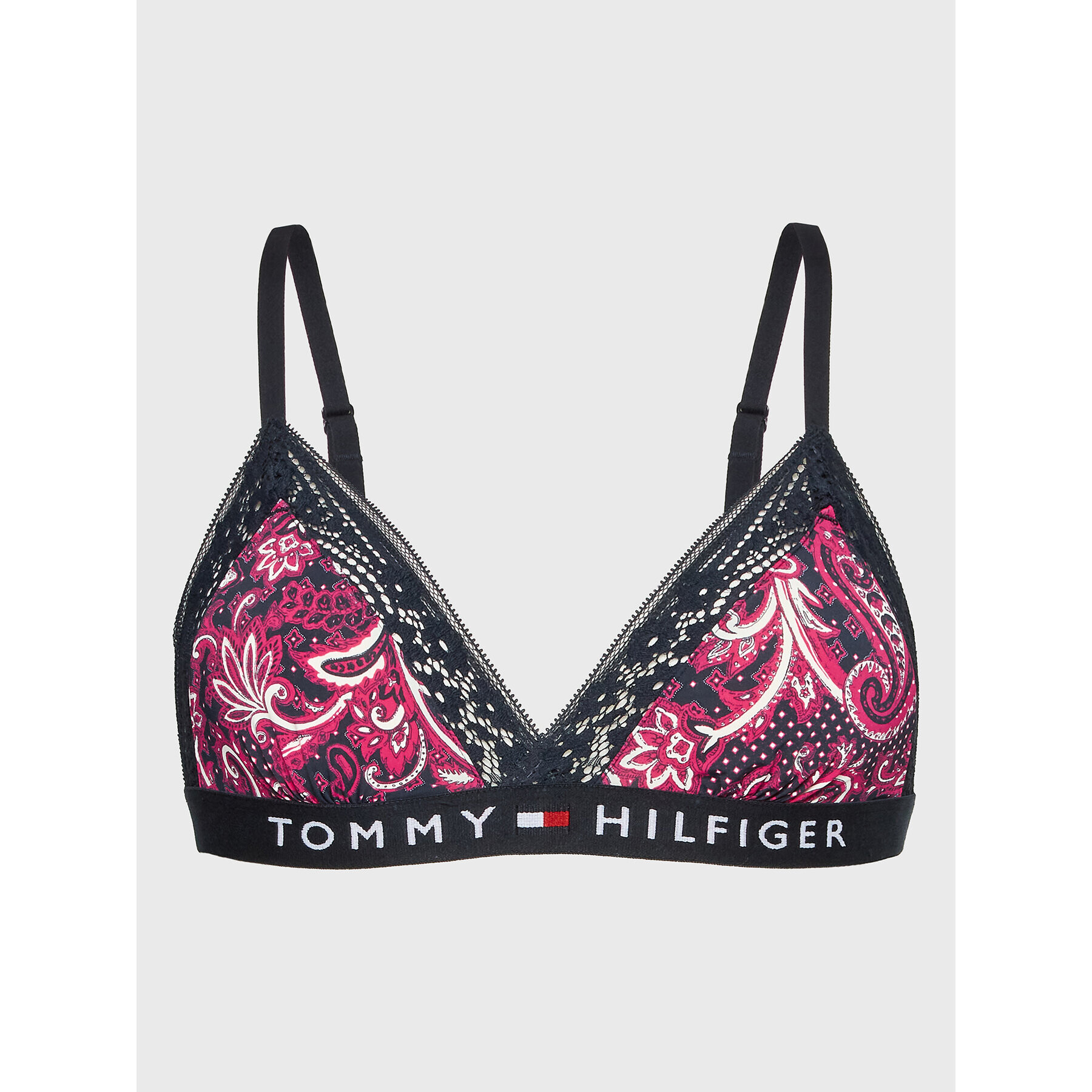 Tommy Hilfiger Trikotni nedrček UW0UW03978 Roza - Pepit.si