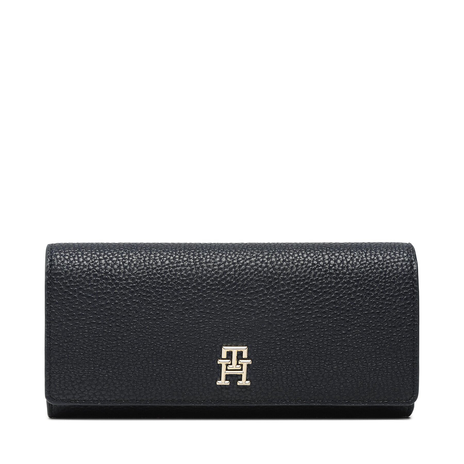 Tommy Hilfiger Velika ženska denarnica Th Emblem Lrg Flap Wallet AW0AW14651 Mornarsko modra - Pepit.si