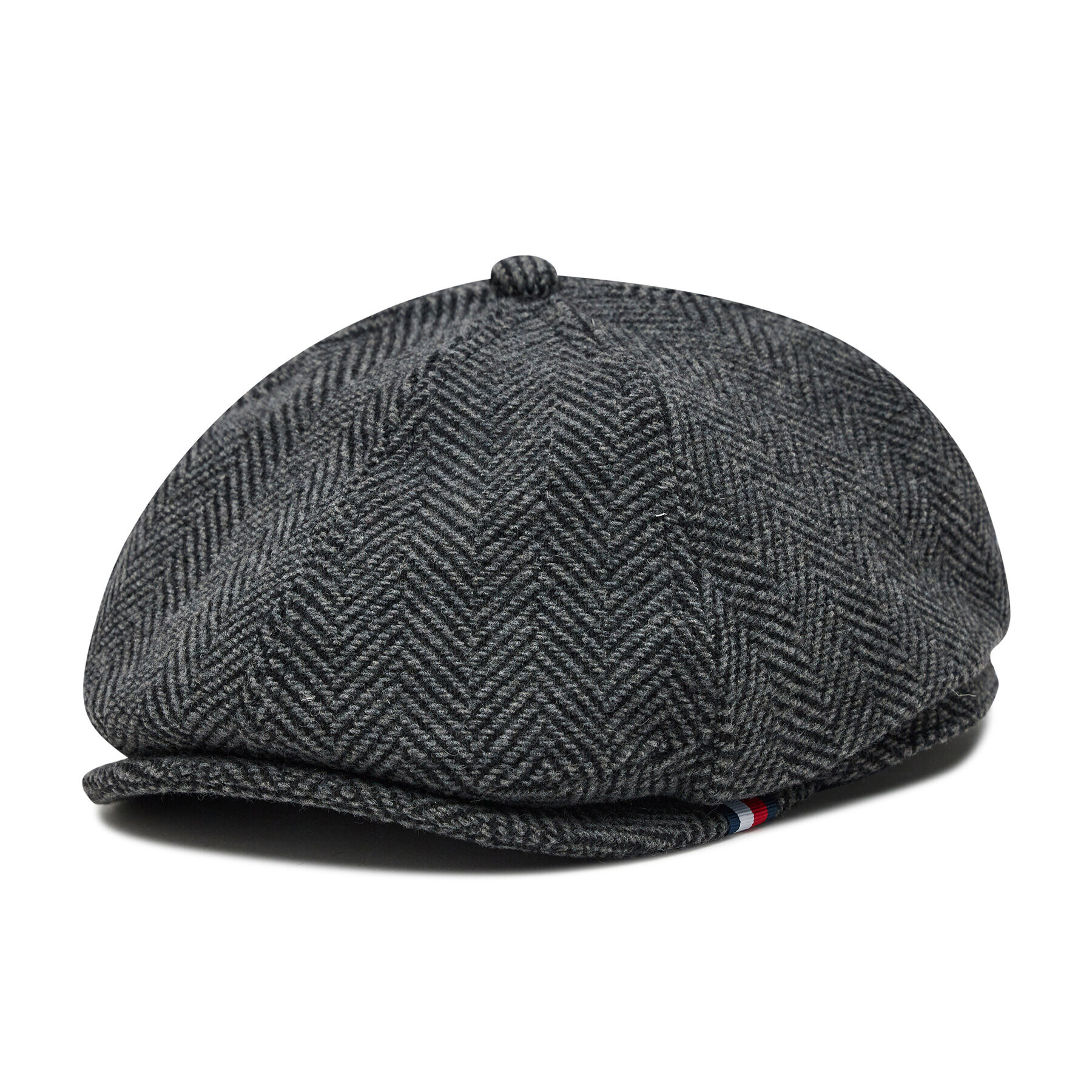 Tommy Hilfiger Vojaška baretka Newsboy Cap AM0AM07876 Črna - Pepit.si