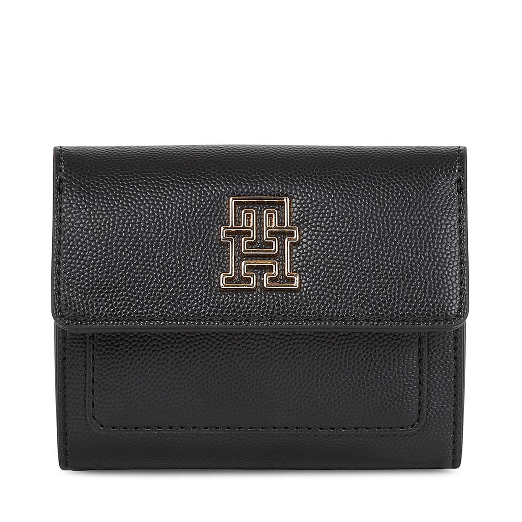 Tommy Hilfiger Ženska denarnica Th Timeless Med Flap W Bill AW0AW15258 Črna - Pepit.si